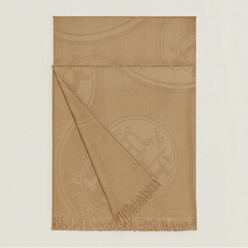 Hermès エルメス ETOLE NEW LIBRIS ストール 《ニュー・リブリス》 カシミヤ 85 % 絹 15 % Kraft クラフト