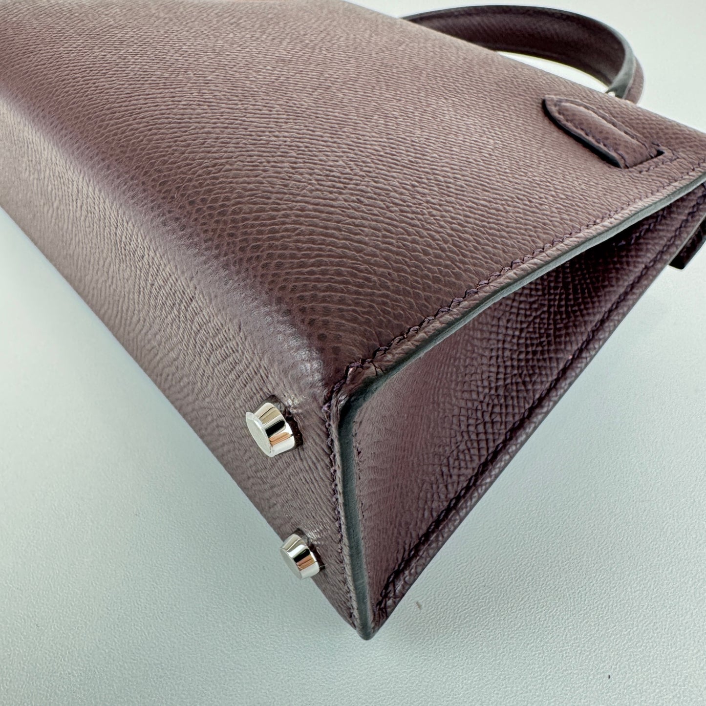 Hermès エルメス Mini kelly ミニケリー Stamp-W W刻印 Epsom エプソン Rouge sellier ルージュセリエ EHW エレクトラム金具