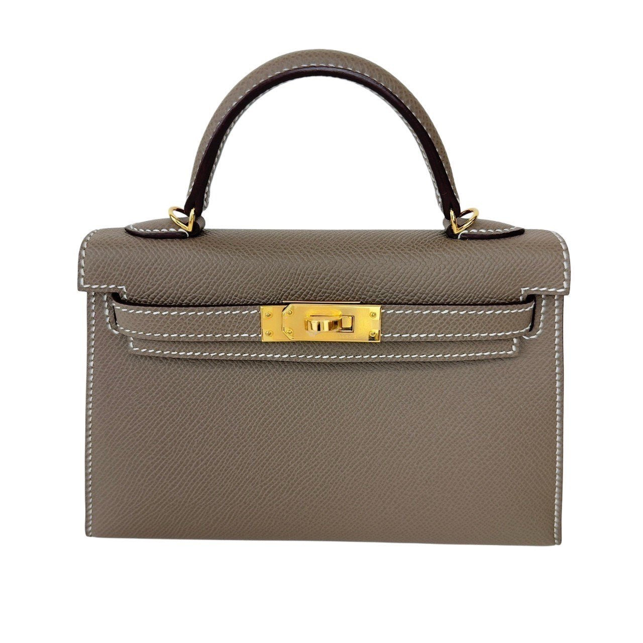 Mini kelly ミニケリー Etoupe エトープ GHW ゴールド金具 Epsom エプソン Stamp-W W刻印