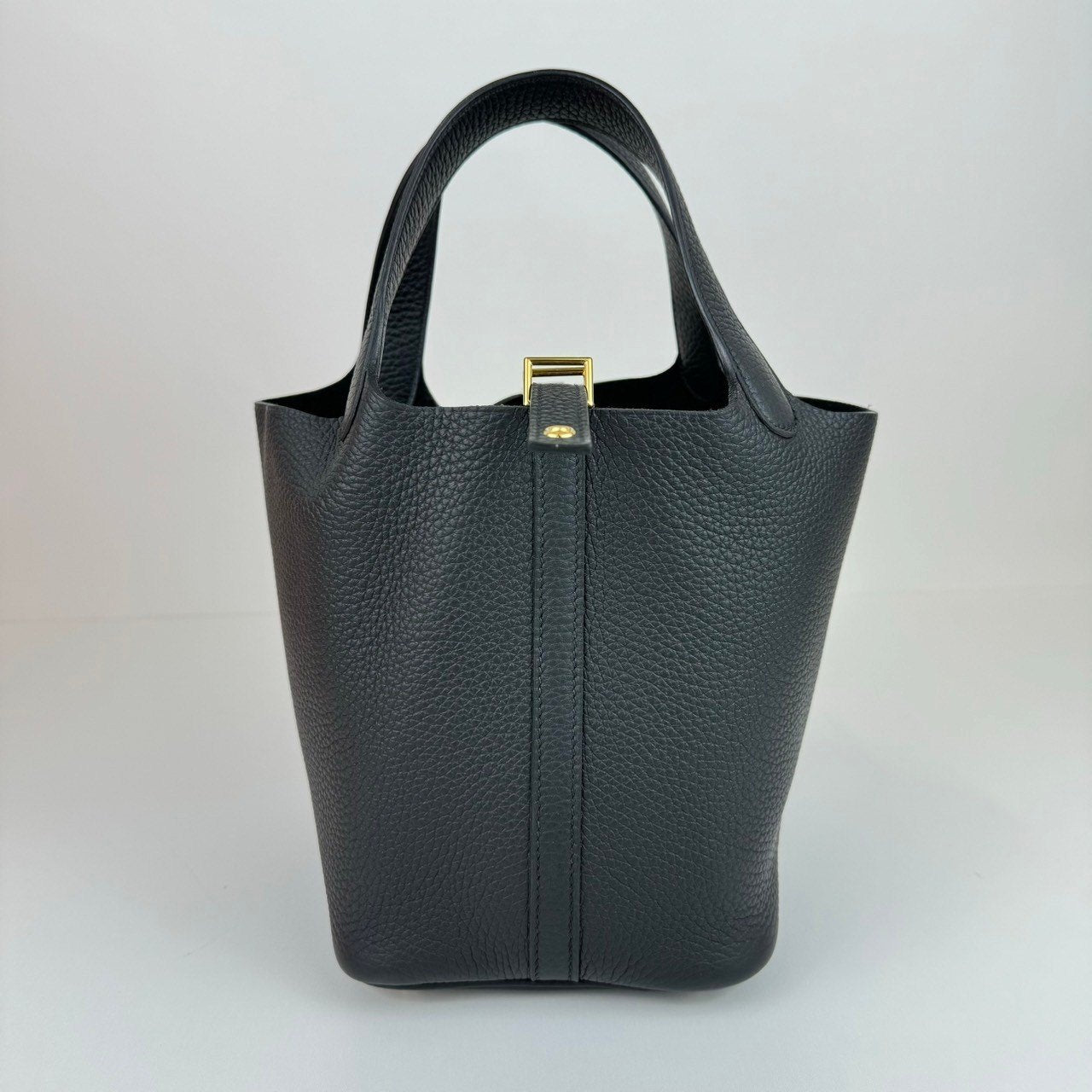 Picotin Lock PM ピコタンロック18 Black ブラック GHW ゴールド金具 Taurillon clemence トリヨンクレマンス Stamp-W W刻印