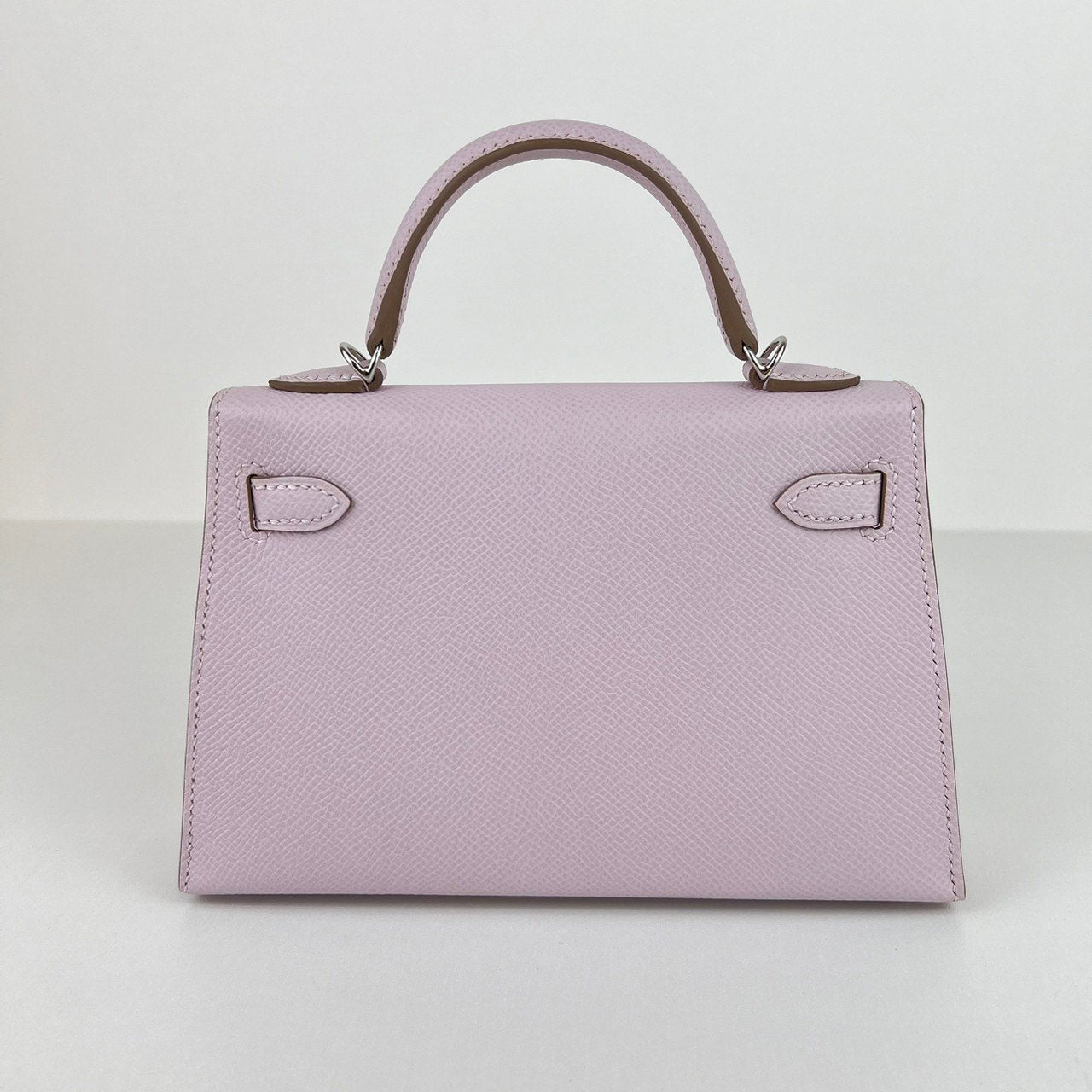 Mini kelly ミニケリー Mauve pale モーヴペール PHW シルバー金具 Stamp-B B刻