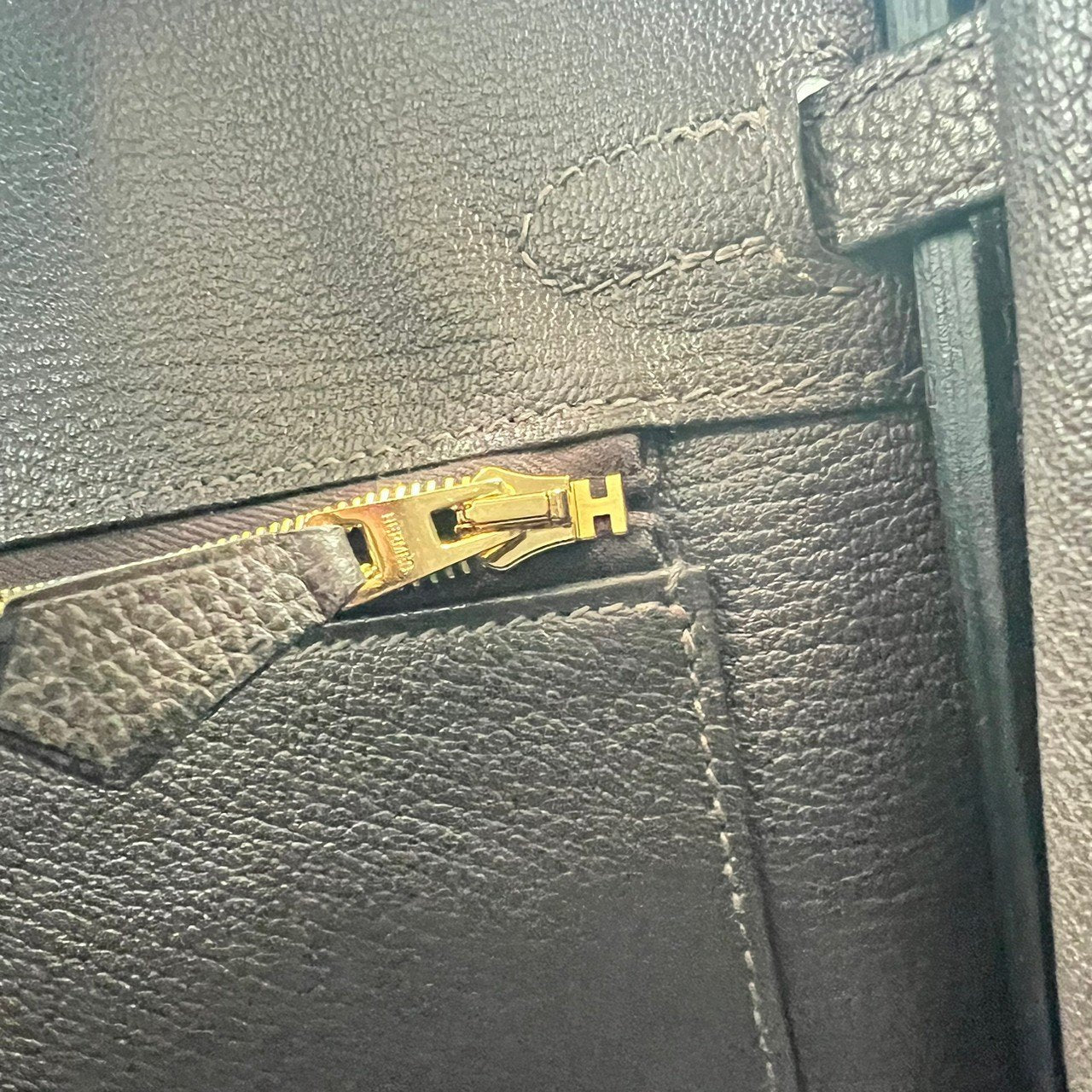 Birkin25 バーキン25 Ebene エベンヌ GHW ゴールド金具 Barenia バレニア Stamp-U U刻印