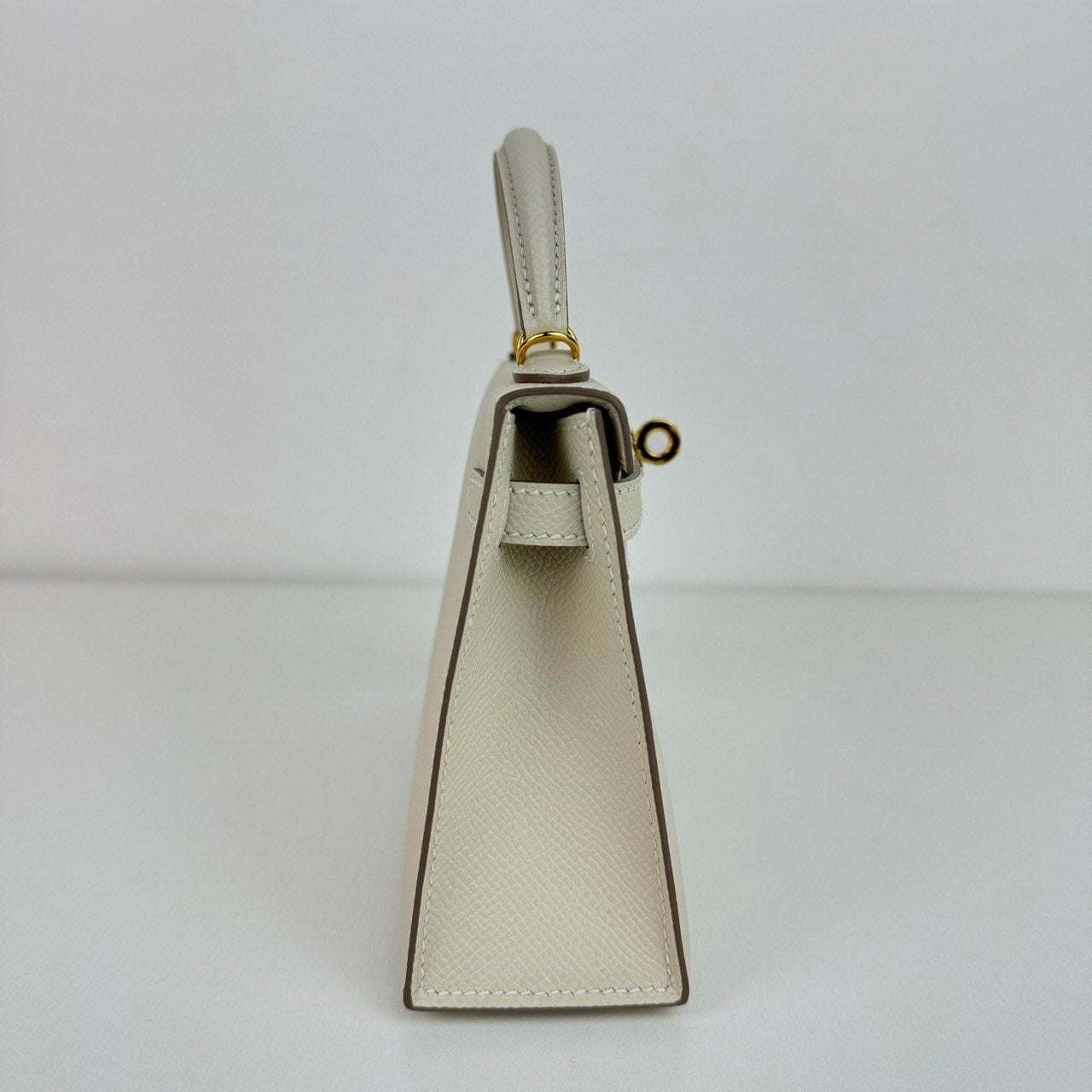 Mini kelly ミニケリー Craie クレ ゴールド金具 W刻 ハンドバッグ Epsom エプソン