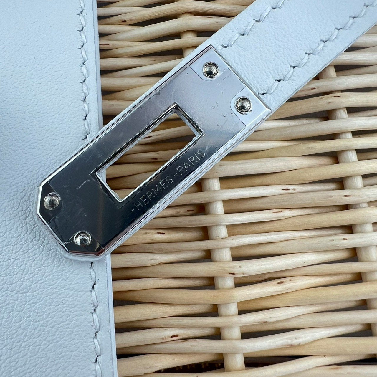 Mini kelly picnic ミニケリーピクニック Blanc ブランク PHW シルバー金具 B刻