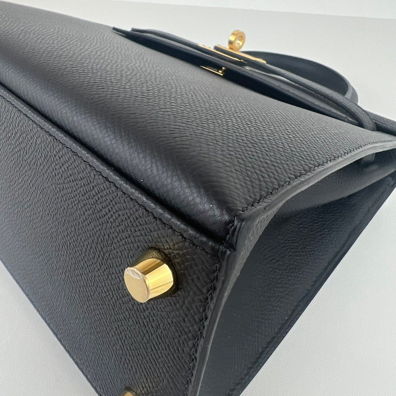 Kelly25 ケリー25 Black ブラック Epsom エプソン GHW ゴールド金具 Stamp-W W刻印