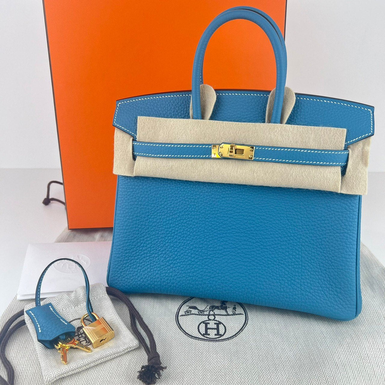 Birkin25 バーキン25 New blue jean ニューブルージーン GHW ゴールド金具 B刻 Togo トゴ