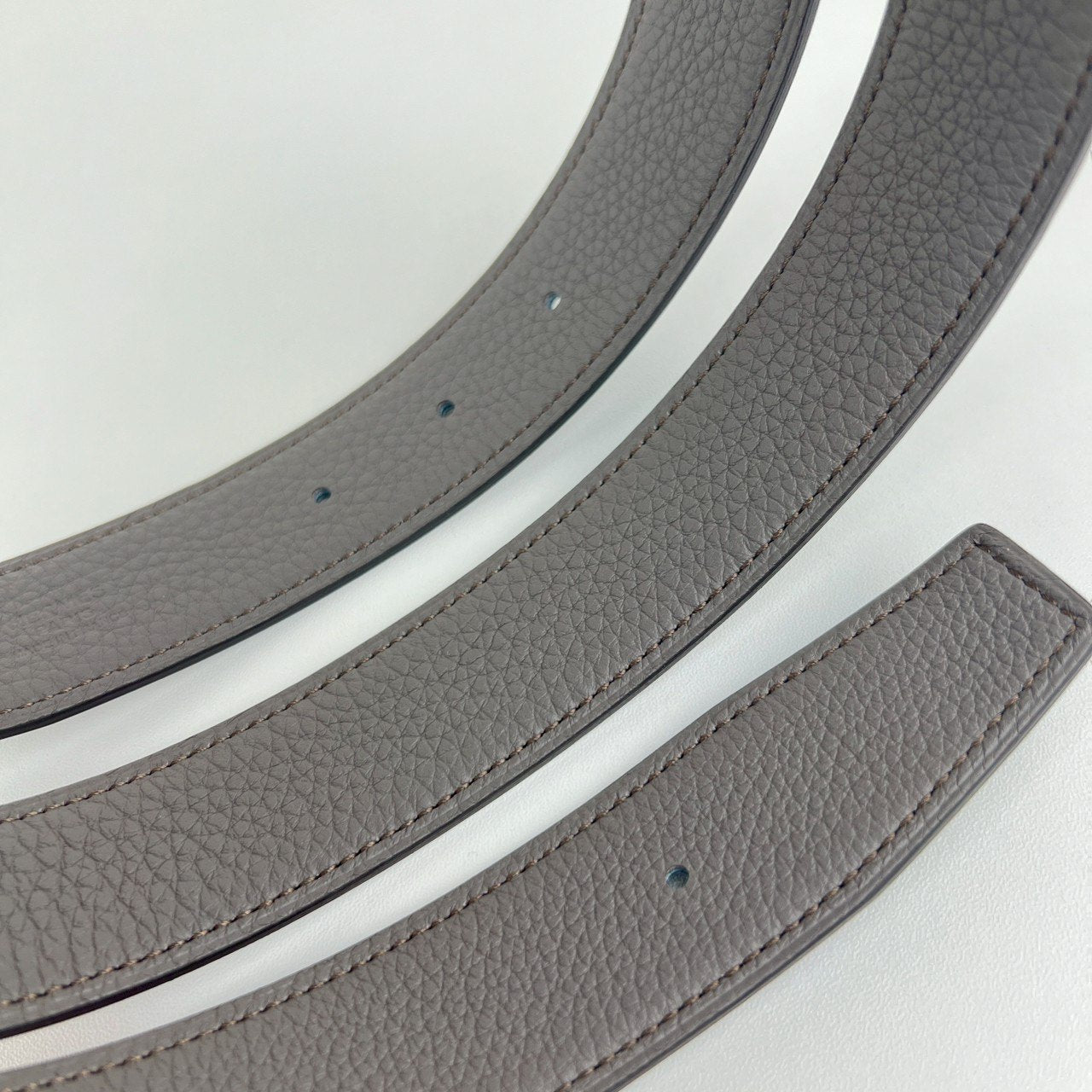 Ceinture H boucleArgent Cuir seul de ceinture H #100 Black/Etain Hベルトバックル リバーシブルベルトレザー Black ブラック/Etain エタン