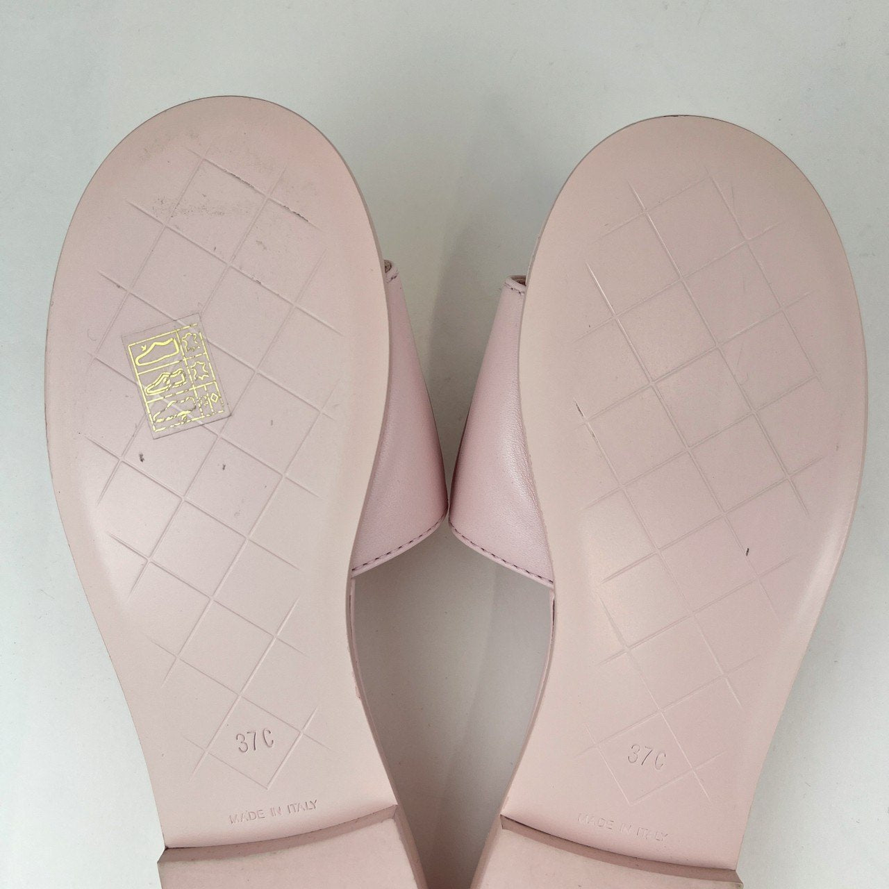 CHANEL シャネル シャネル サンダル ミュール CCロゴ キルティングビーチサンダル ラムスキン Pink ピンク