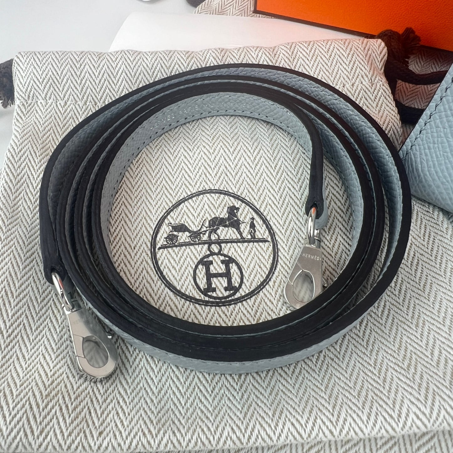 Mini kelly ミニケリー Stamp-K K刻印 Epaom エプソン Blue glacie ブルーグラシエ PHW シルバー金具 2WAYバッグ ショルダーバッグ ハンドバッグ