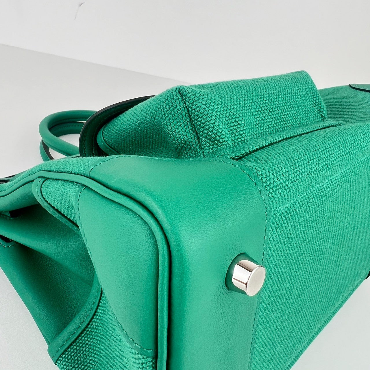 Birkin25 Cargo バーキン25 カーゴ Vert vertigo ヴェールヴェルティゴ W刻印 Toile gieland/Swift PHW シルバー金具