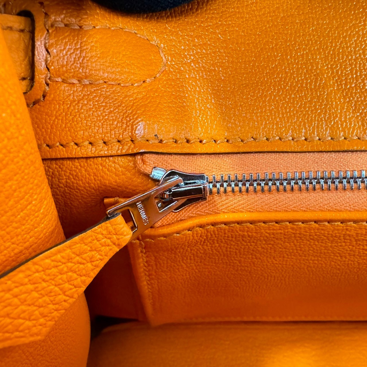 Birkin25 バーキン25 Orange minimum オレンジミニマム PHW シルバー金具 Togo トゴ Stamp-B B刻印
