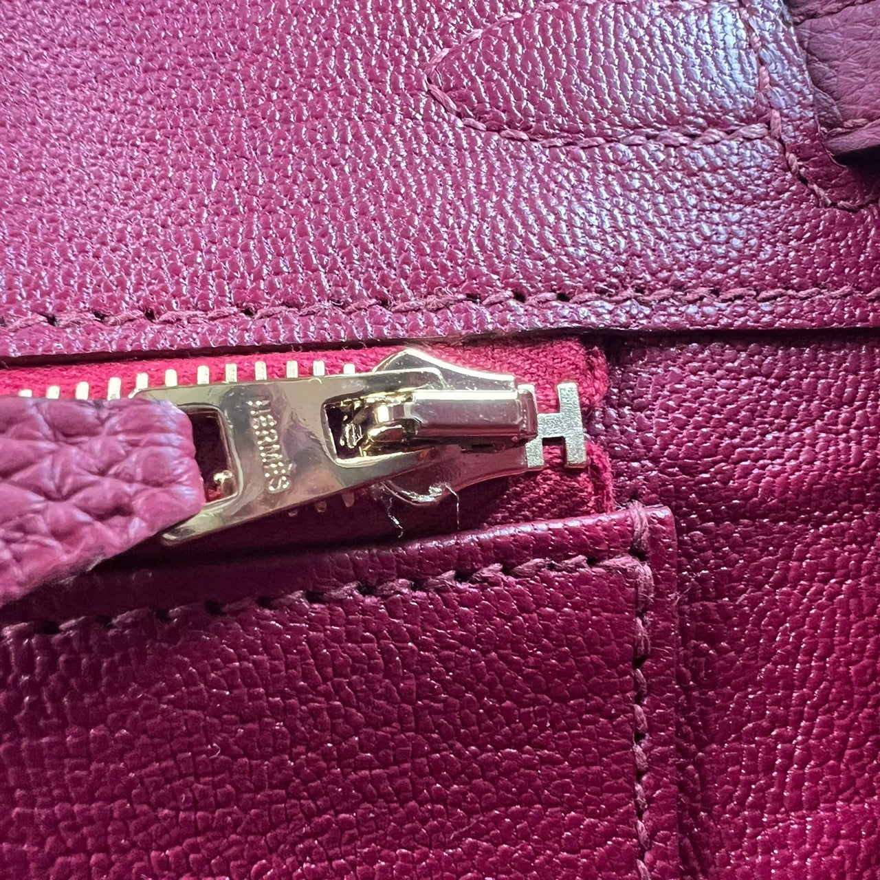 HERMES エルメス Birkin25 バーキン25 Ruby ルビー GHW ゴールド金具 Togo トゴ Stamp-B B刻印