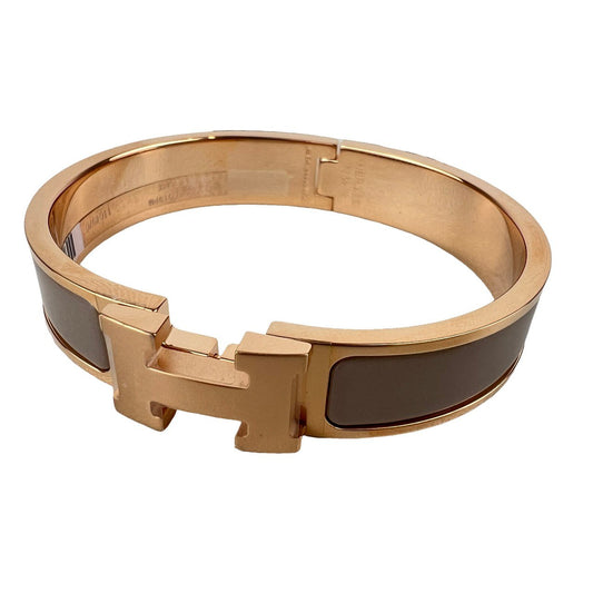 Clic H Bracelet クリックH ブレスレット Rose gold plated ローズゴールドプレーテッド Marron grace マロングラッセ