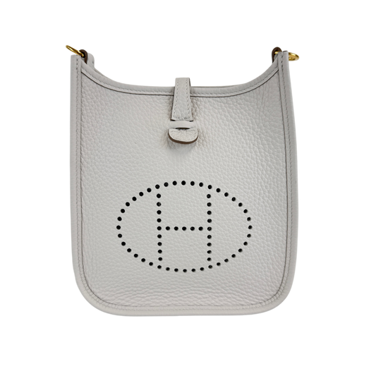 Evelyne TPM エブリンTPM New white ニューホワイト Taurillon Clemence トリヨンクレマンス GHW ゴールド金具 Stamp-W W刻印