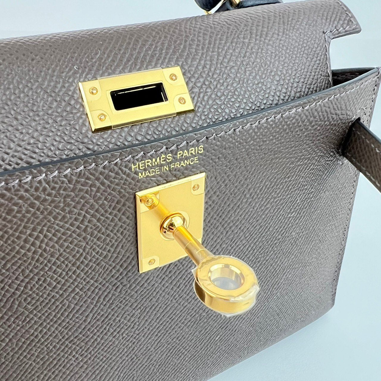 Mini kelly Tricolor ミニケリー トリコロール Ecorce/Etoupe/Black エコルセ/エトープ/ブラック Epsom エプソン GHW ゴールド金具