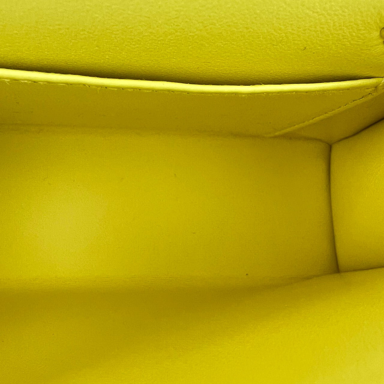 Mini Kelly ミニケリー Limoncello リモンチェッロ Chevre シェーブル PHW シルバー金具 B刻印