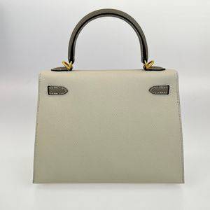 Kelly25 PO ケリー25 Gris asphalte/Craie グリスアスファルト/クレ Epsom エプソン GHW ゴールド金具 U刻