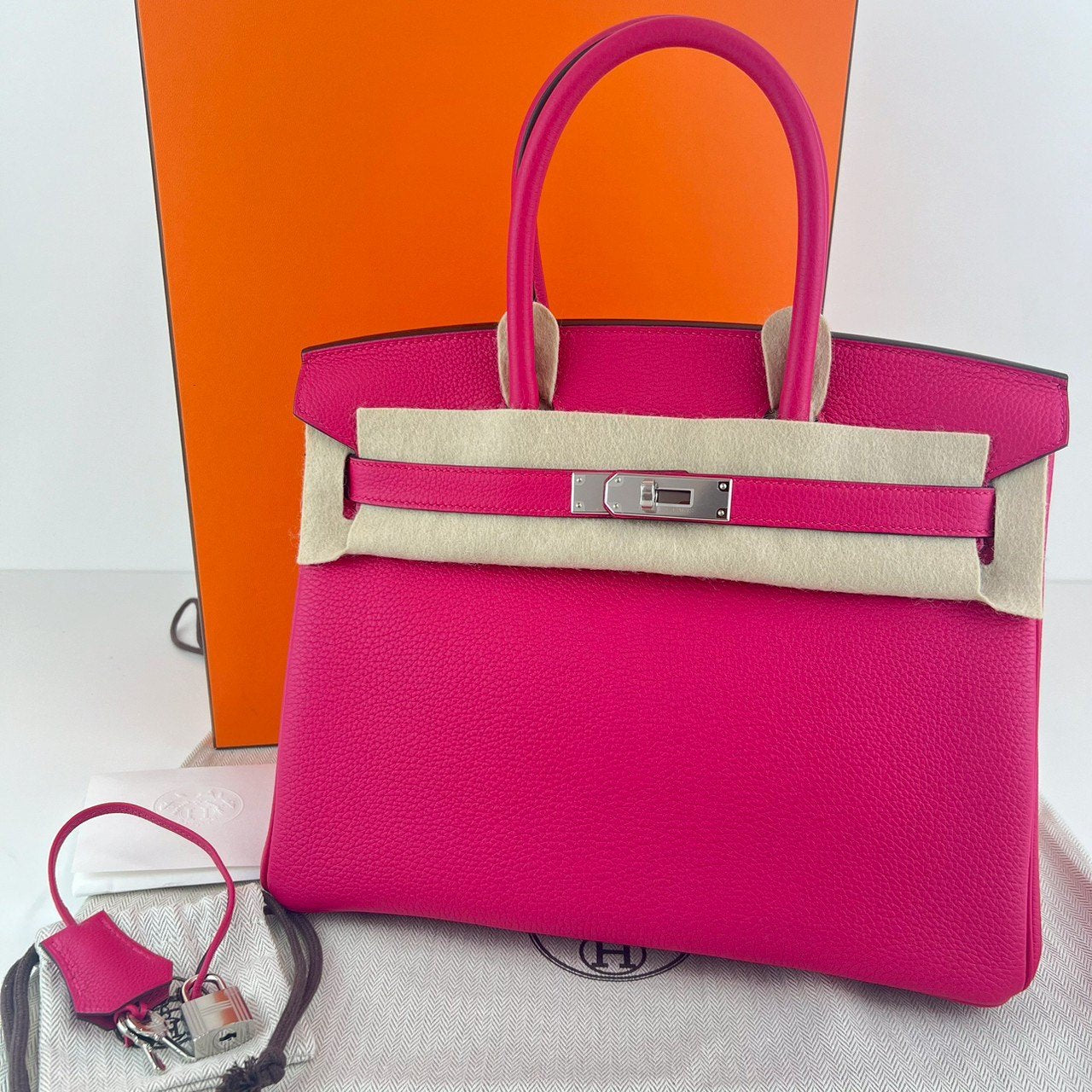 Birkin30 バーキン30 Rose mexico ローズメキシコ PHW シルバー金具 Togo トゴ Stamp-W W刻印