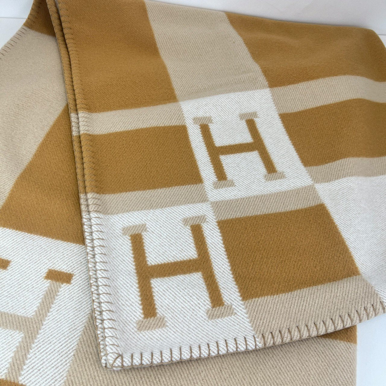 Plaid jacquard avalon bayadere プレード ジャカード ブレ カシミア ブランケット