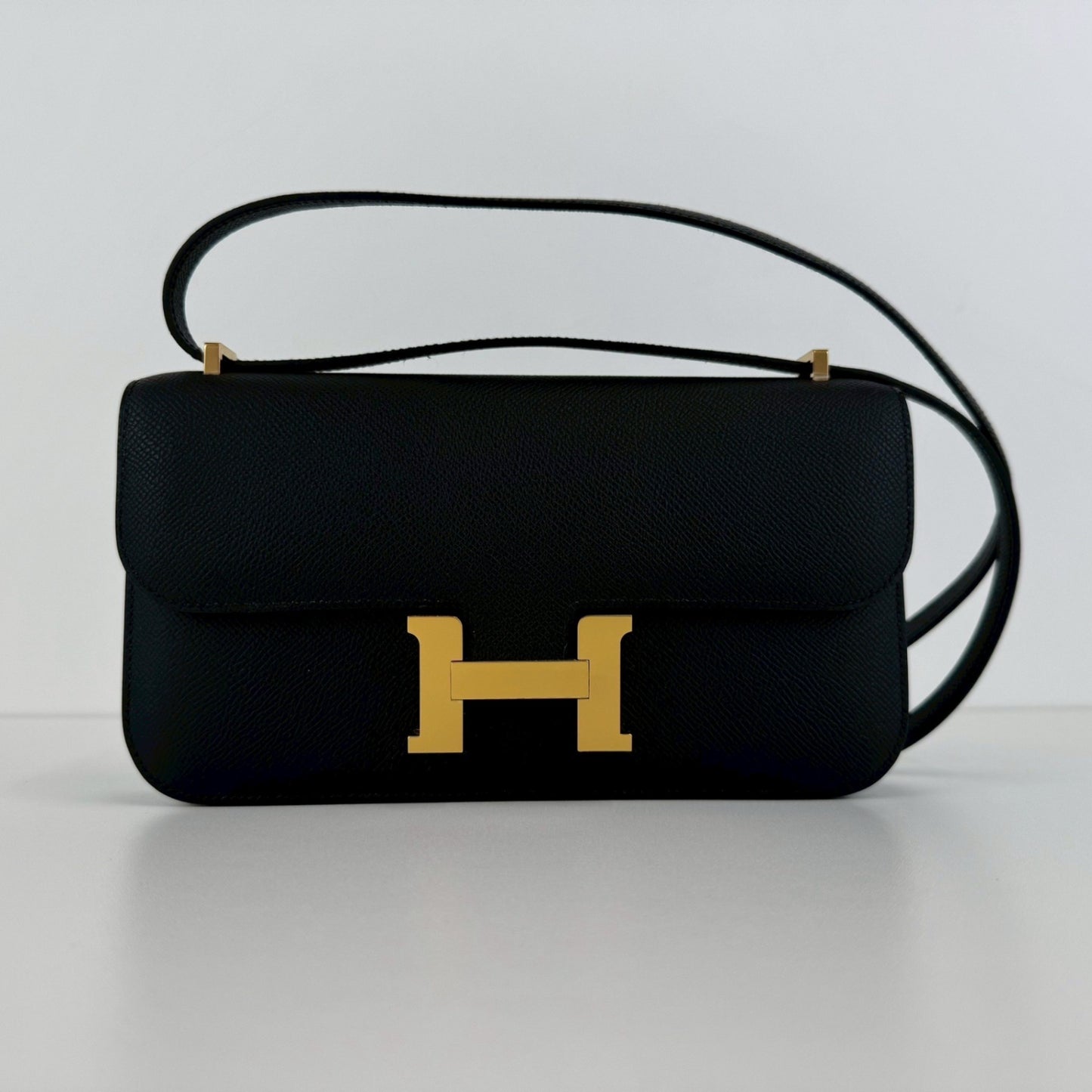 Constance elan コンスタンスエラン Black ブラック  GHW ゴールド金具 Epsom エプソン Stamp-K K刻印