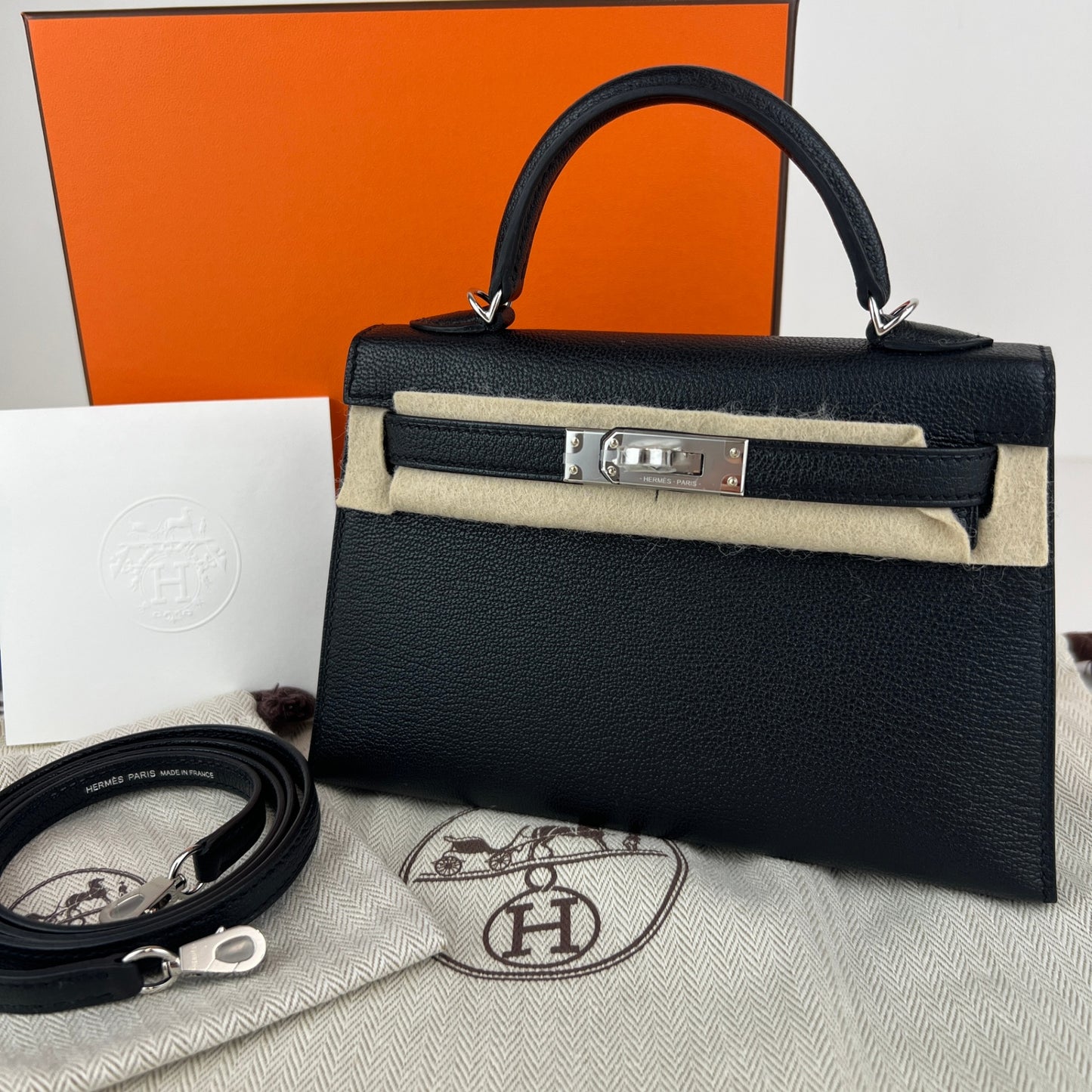 Hermès エルメス Mini kelly verso ミニケリー ヴェルソ Stamp-K K刻印 Chevre シェーブル