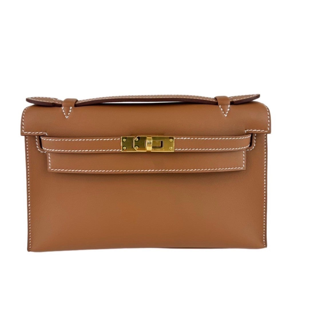 Pochette kelly ポシェットケリー Gold ゴールド W刻 Swift スウィフト