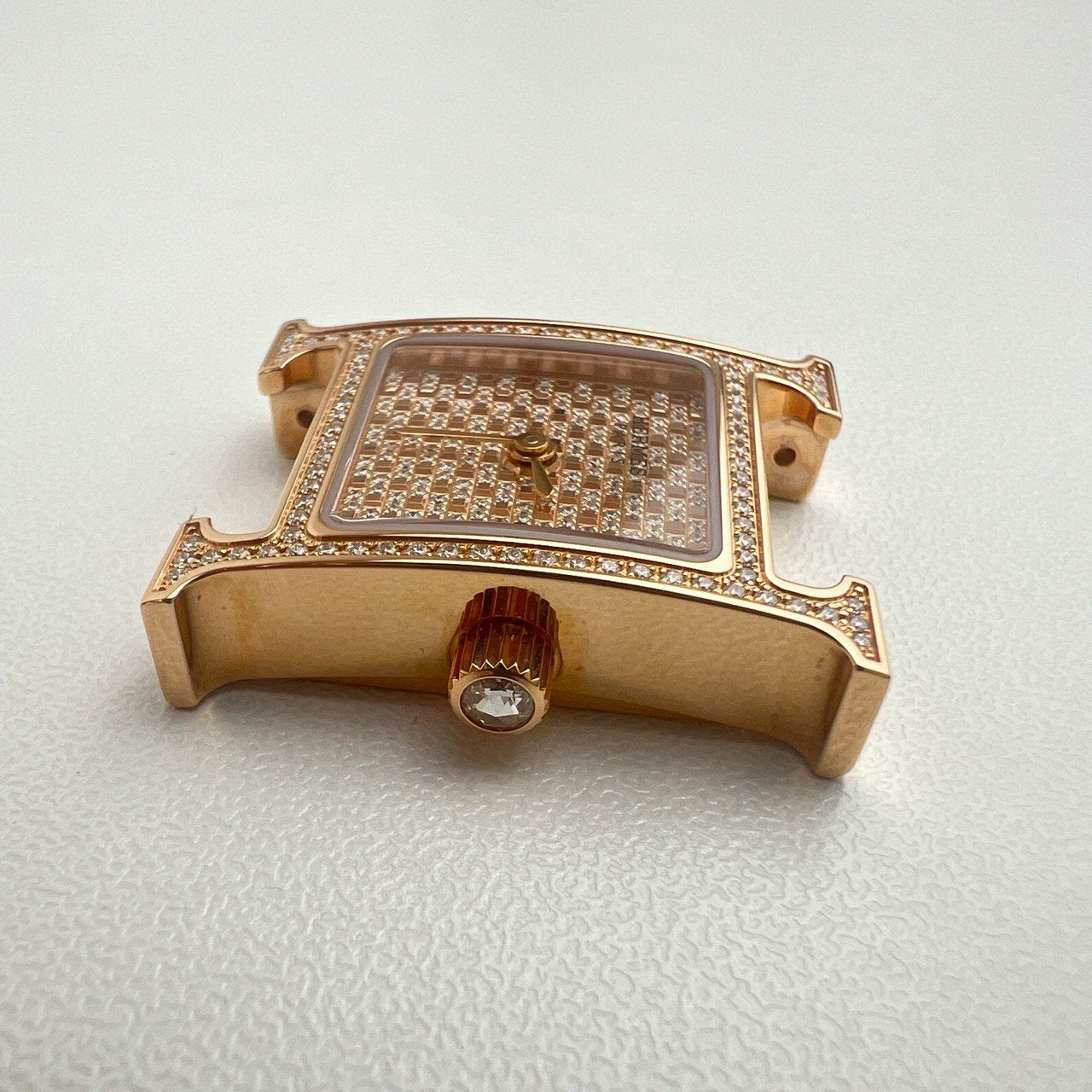 Heure H watch Mini model diamond Hウォッチミニ ダイヤモンド ゴールド 腕時計