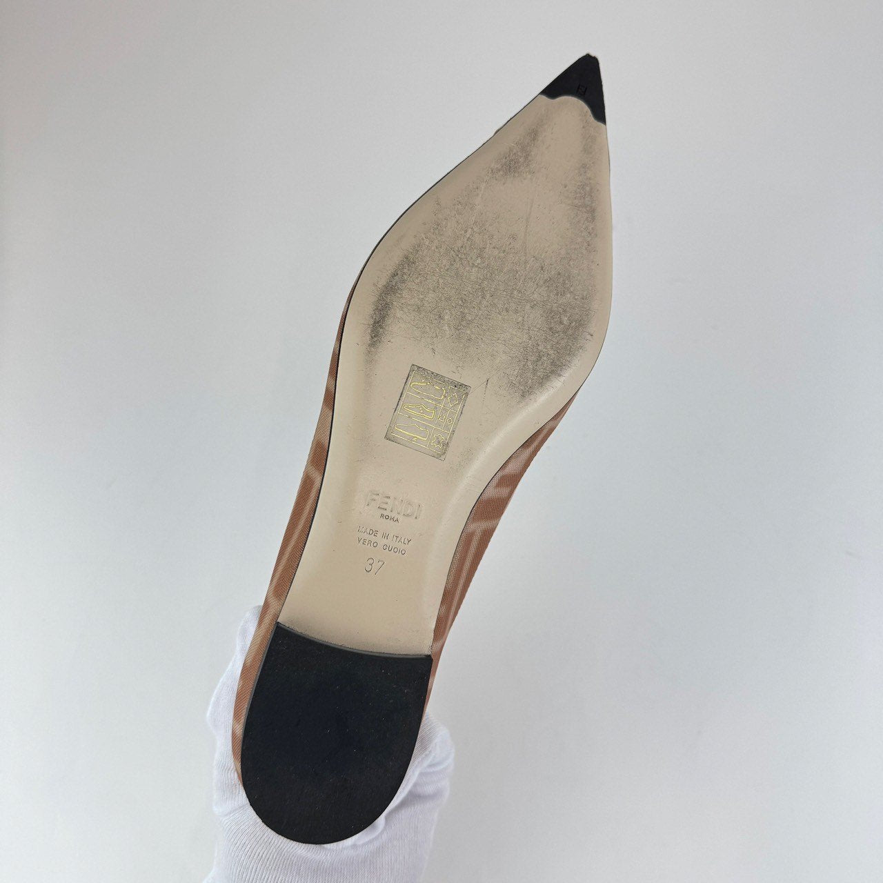 Colibri Pointed Toe Ballerina Flat コリブリ ポインテッドトゥ バレエフラット Pink ピンク ポリアミド カーフレザー ラムレザー サイズ37 24cm