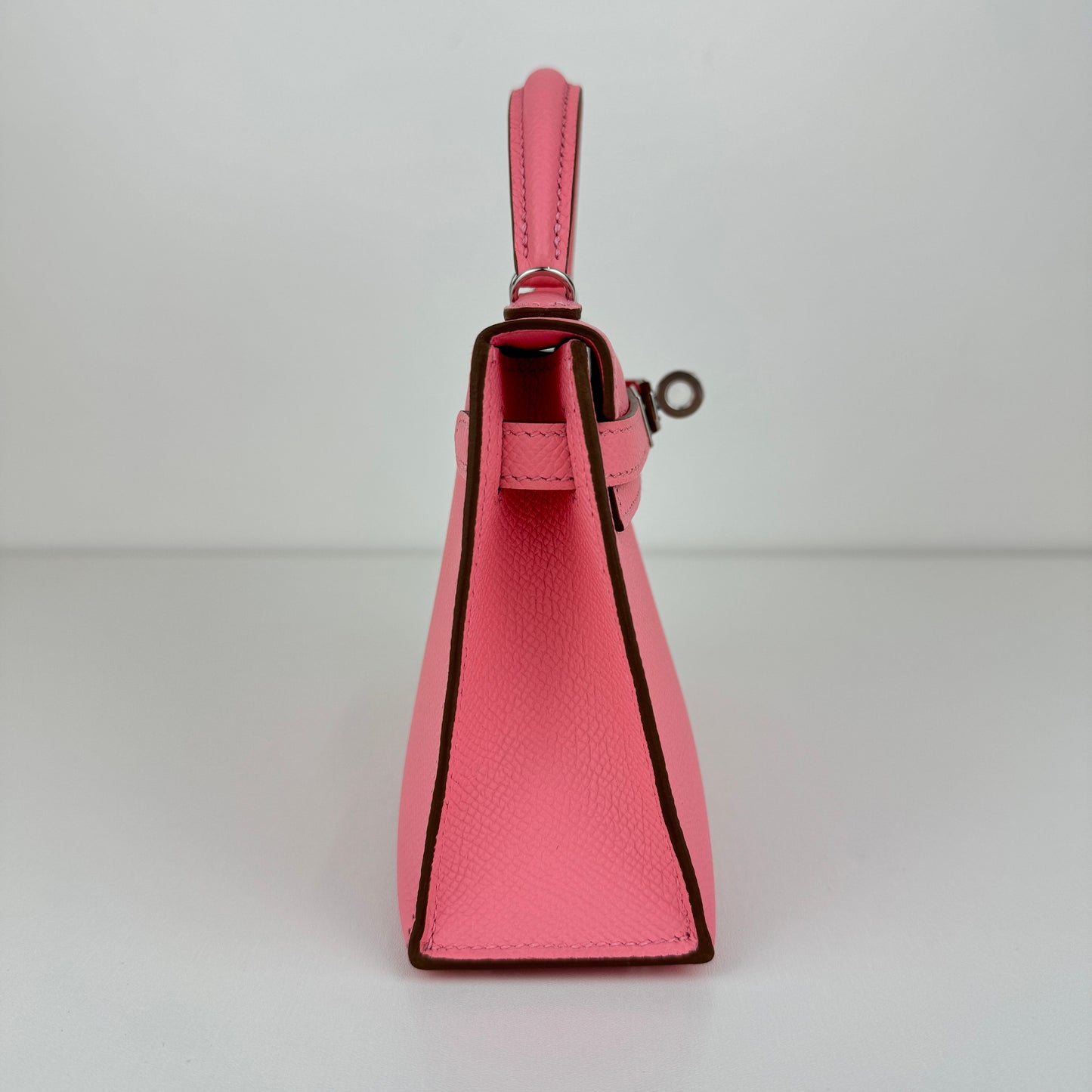 Mini kelly ミニケリー Rose confetti ローズコンフェッティ PHW シルバー金具 Epsom エプソン Stamp-K K刻印