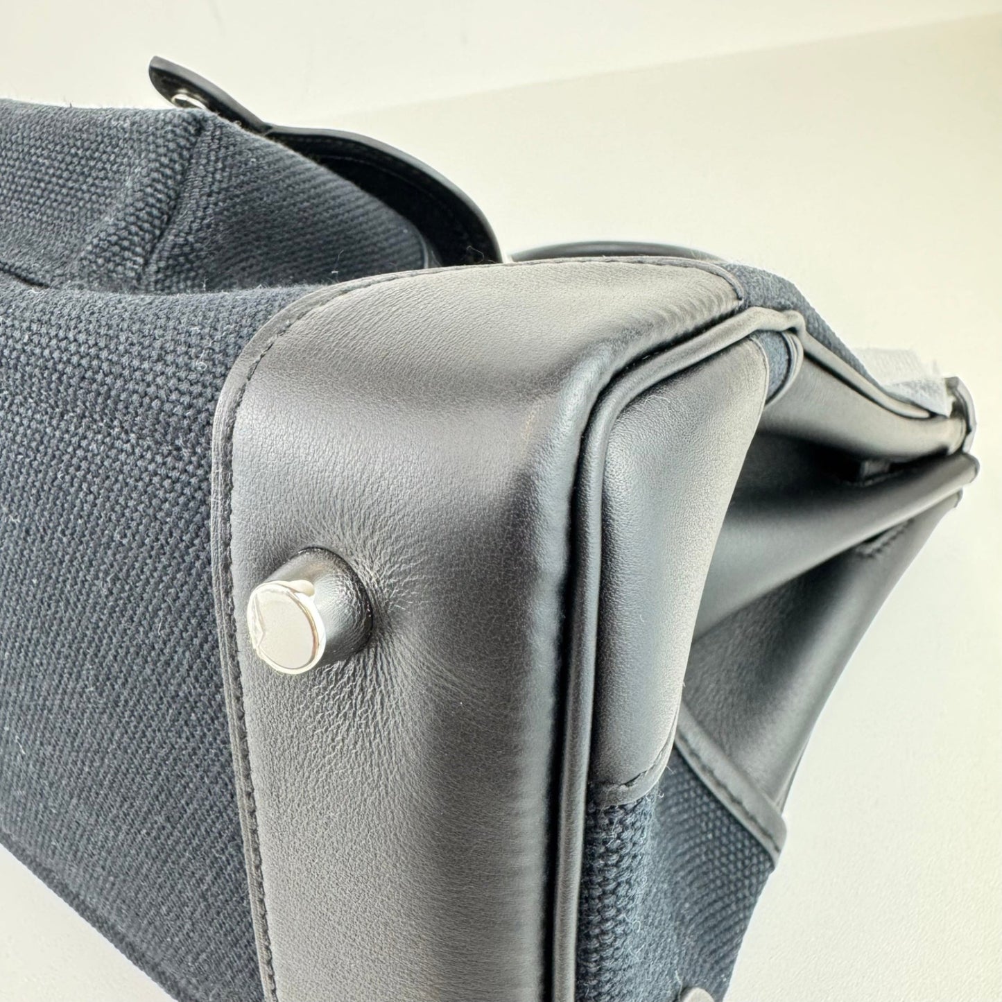 Birkin25 Cargo バーキン25カーゴ Black ブラック PHW シルバー金具 Toile Goeland Canvas Veau Swift トワルゴエラン ヴォースイフトStamp-W W刻印