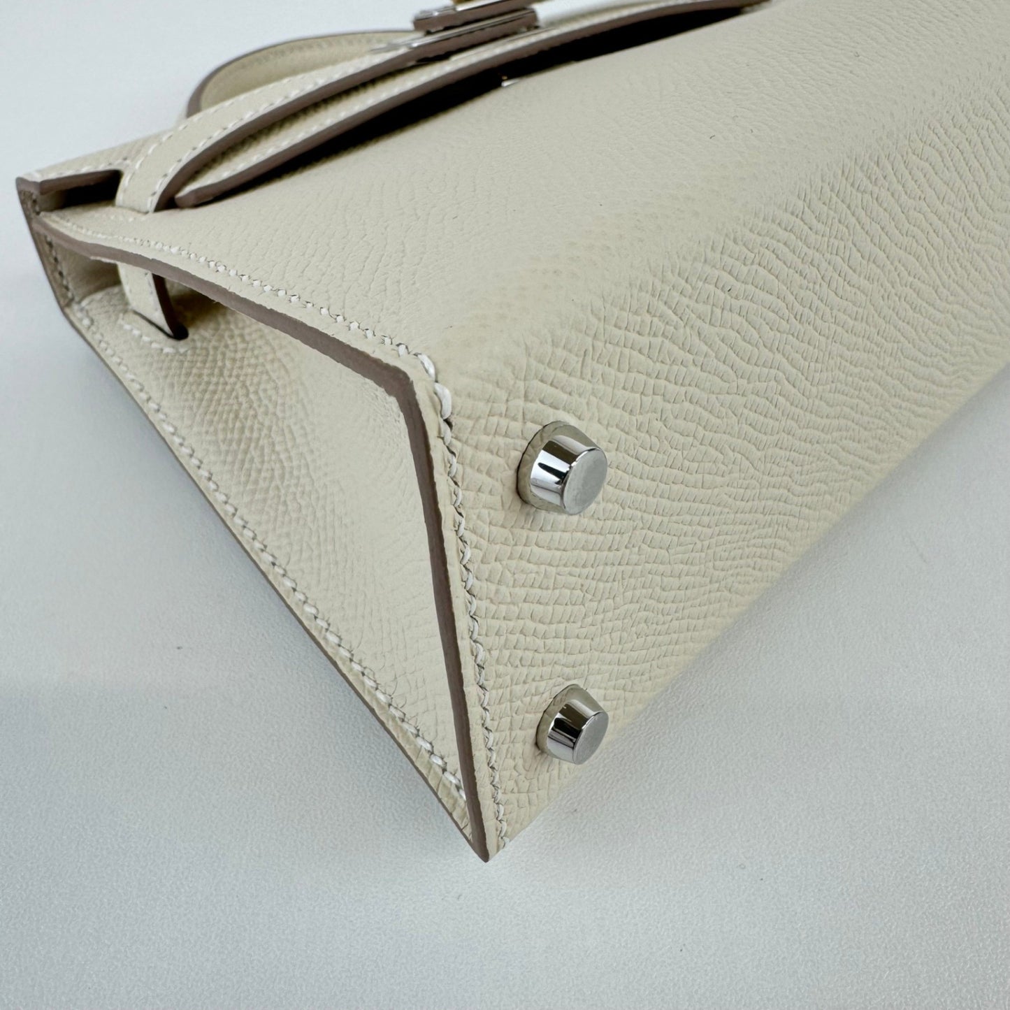 Mini kelly ミニケリー Craie クレ Epsom エプソン electrum hardwear エレクトラム金具 Stamp-W W刻印