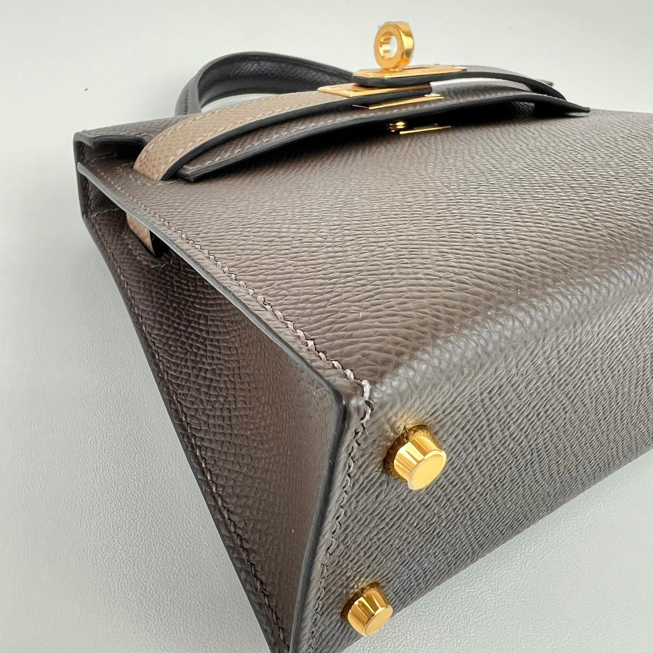Mini kelly Tricolor ミニケリー トリコロール Ecorce/Etoupe/Black エコルセ/エトープ/ブラック Epsom エプソン GHW ゴールド金具