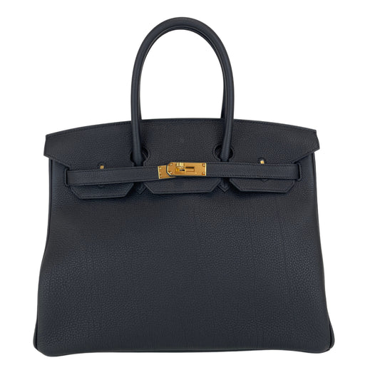 Birkin35 バーキン35 Stamp-W W刻印 Togo トゴ   Black ブラック GHW ゴールド金具