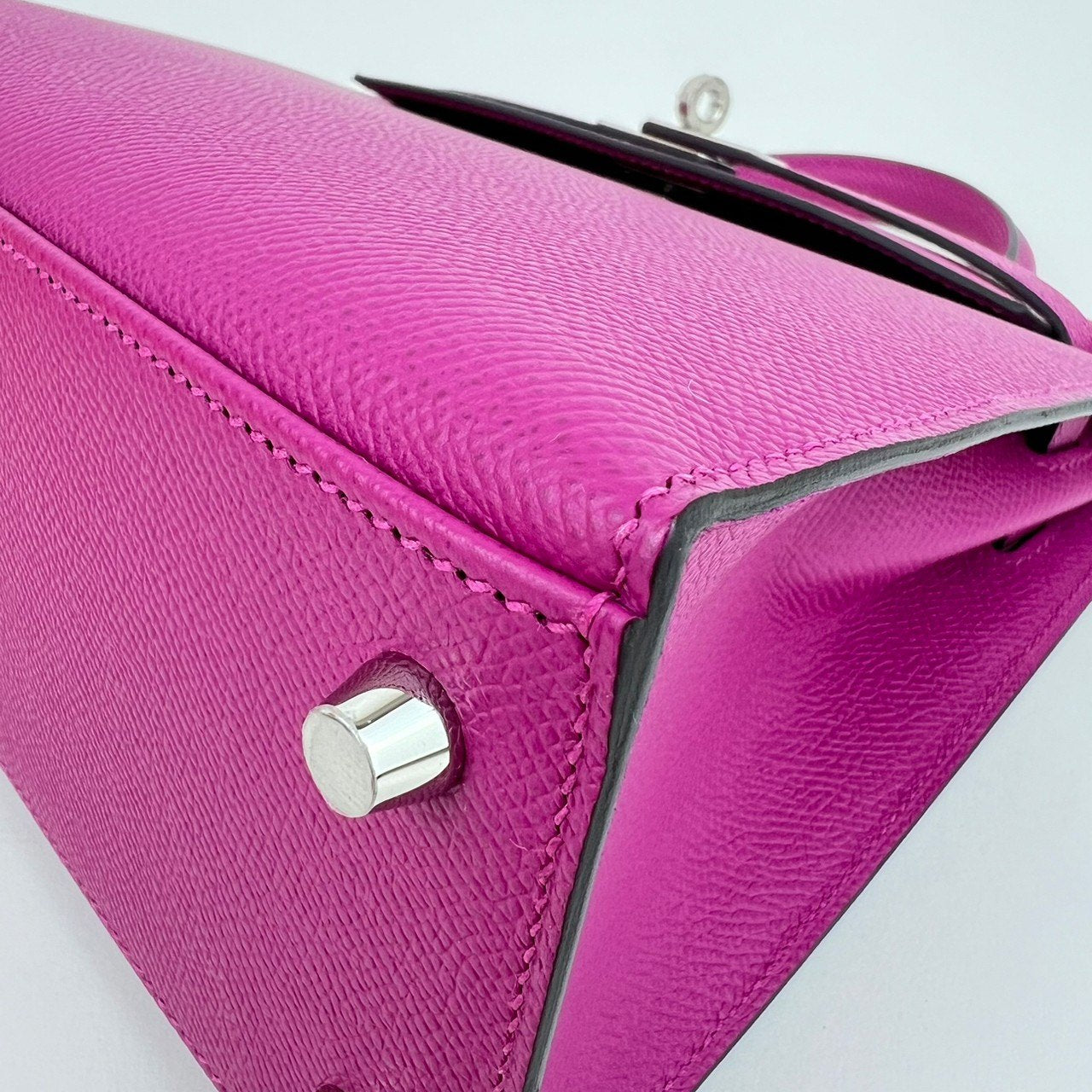 Kelly25 Sellier ケリー25 セリエ Rose pourpre ローズパープル Epsom エプソン PHW シルバー金具 C刻