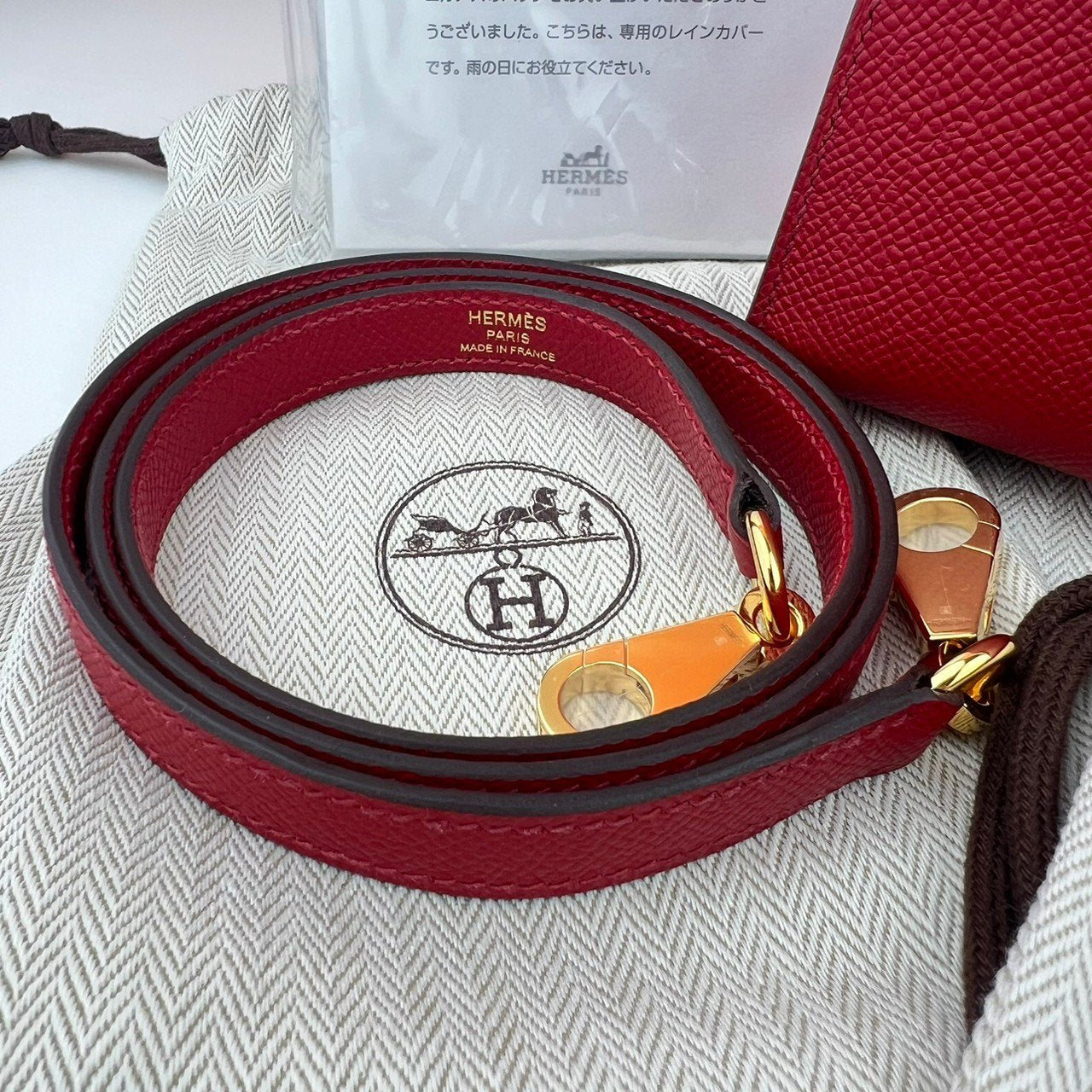 Kelly25 ケリー25 Rouge piment ルージュピマン Epsom エプソン GHW ゴールド金具