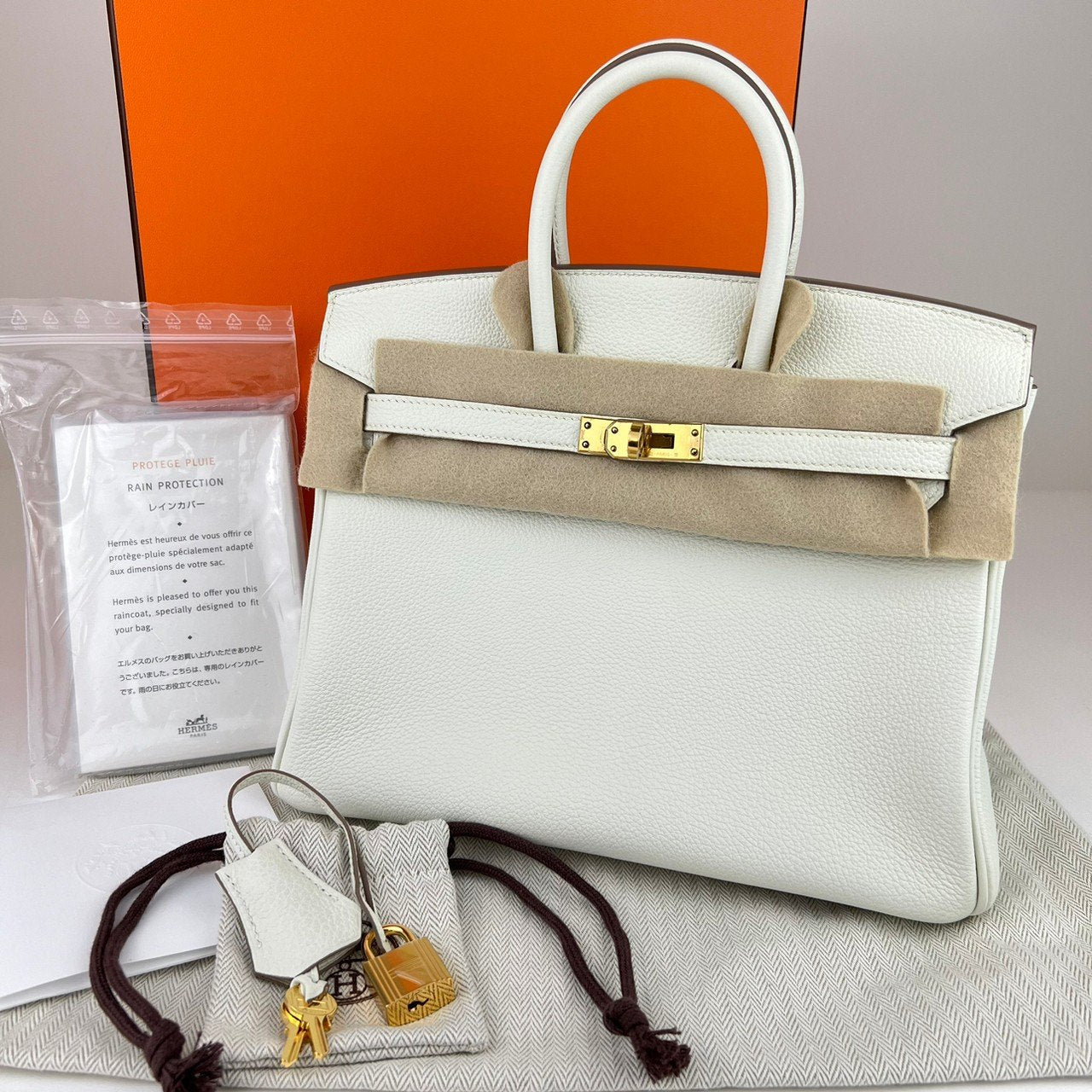 Birkin25 バーキン25 Mushroom マッシュルーム Togo トゴ GHW ゴールド金具 B刻印