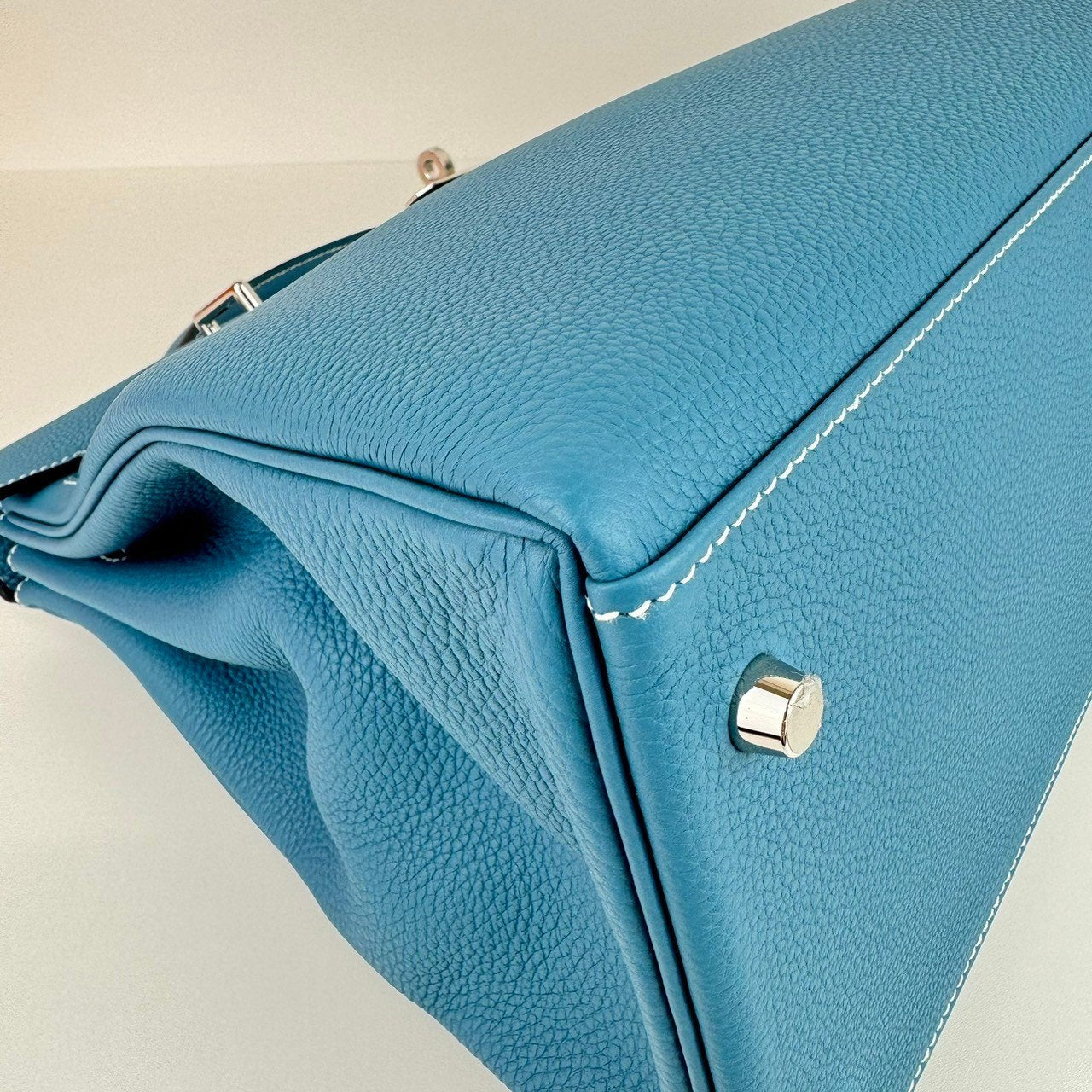 Kelly42 maxi ケリー42 Stamp-B B刻印 Blue jean ブルージーン PHW シルバー金具 Togo トゴ
