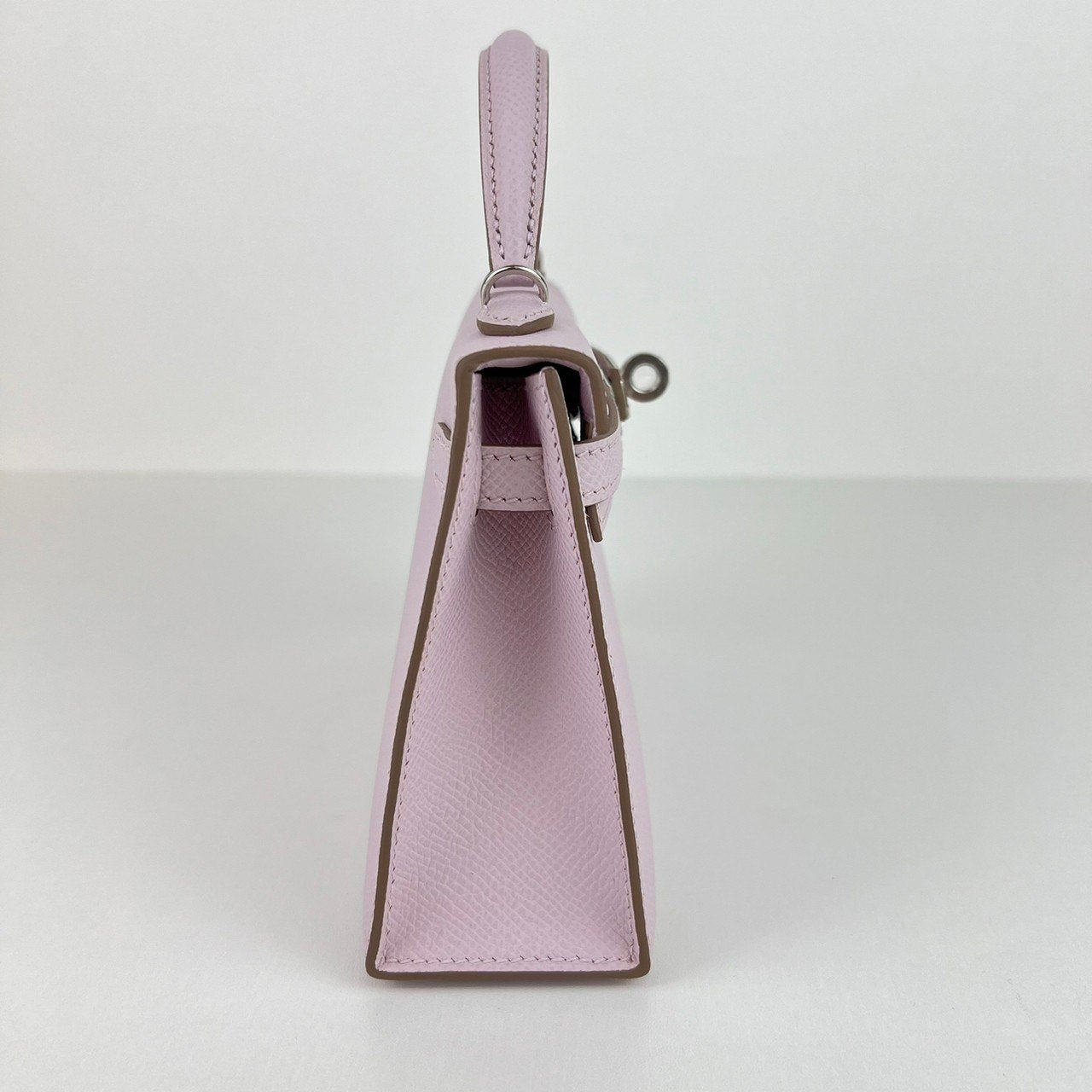 Mini kelly ミニケリー Mauve pale モーヴペール PHW シルバー金具 Stamp-B B刻