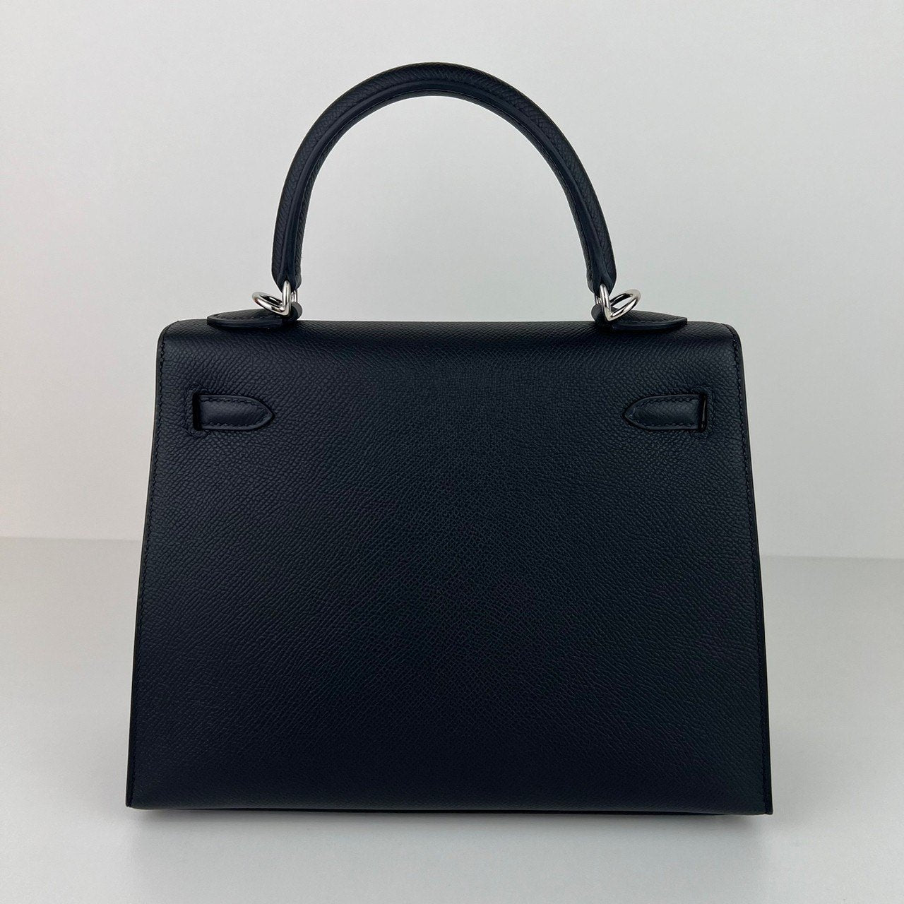 Kelly25 ケリー25 Black ブラック Epsom エプソン PHW シルバー金具 Stamp-W W刻印