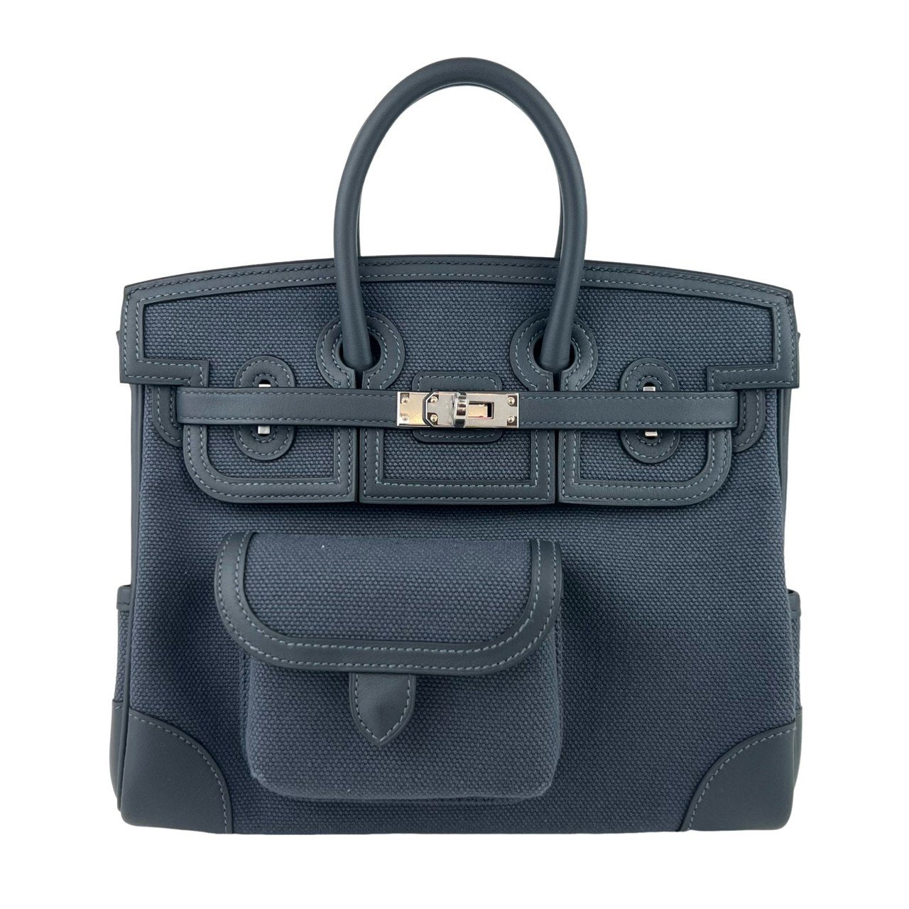 Birkin25 cargo バーキン25 カーゴ Gris misty グリミスティ PHW シルバー金具 Toile goeland/Swift トワルゴエラン/スイフト Stamp-W W刻印