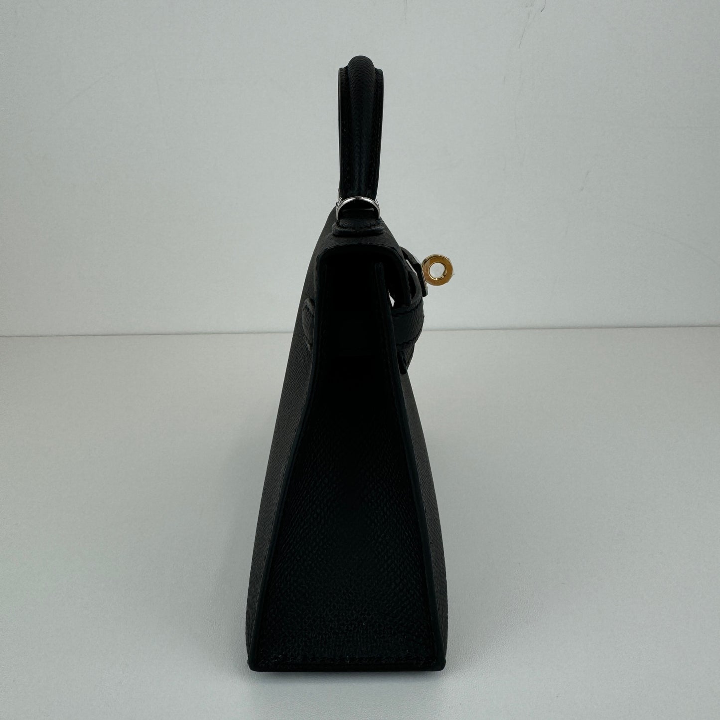 Mini kelly ミニケリー Black ブラック EHW エレクトラム金具 Stamp-K K刻 Epsom エプソン