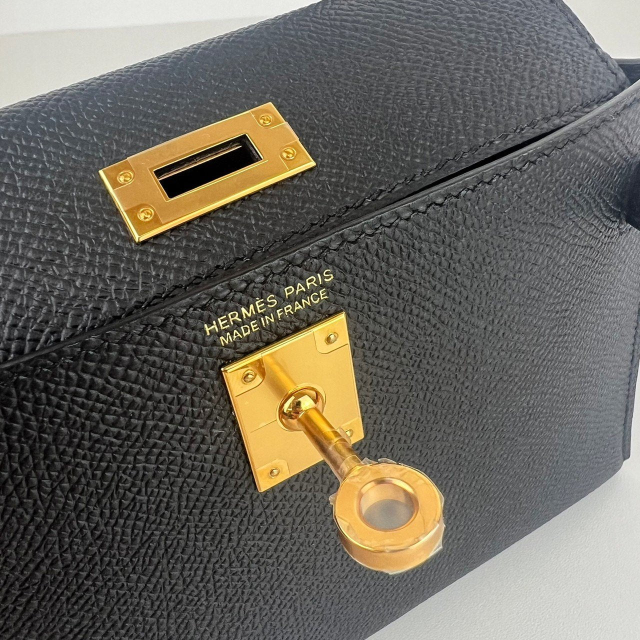 Mini kelly ミニケリー Black ブラック Epsom エプソン GHW ゴールド金具 Stamp-W W刻印