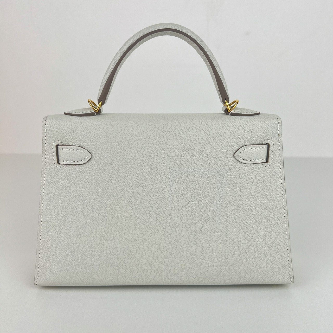 Mini kelly ミニケリー Mushroom マッシュルーム Chevre シェーブル GHW ゴールド金具 Stamp-U U刻印