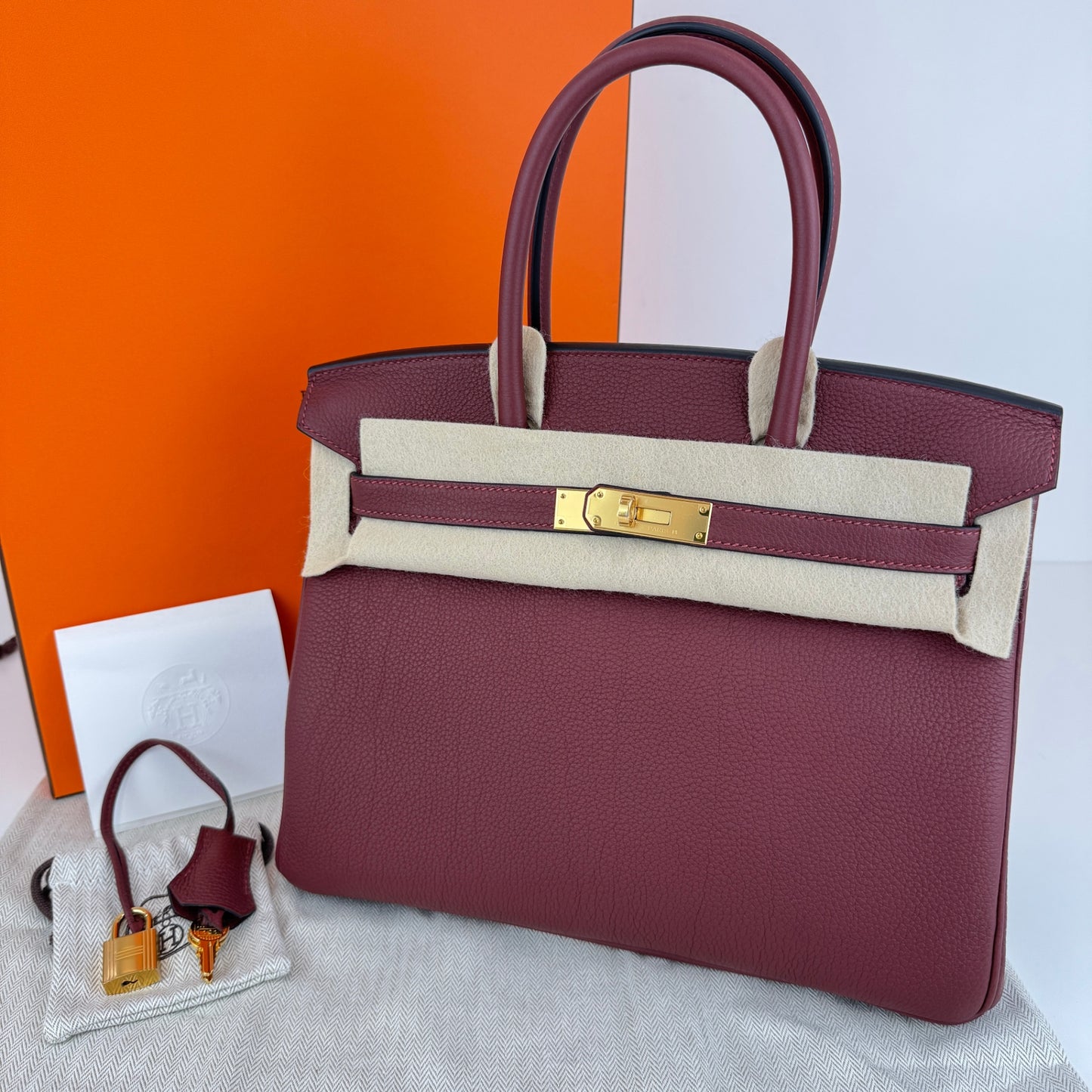 Birkin30 バーキン30 Rouge H ルージュアッシュ GHW ゴールド金具 Stamp-K K刻印 Togo トゴ