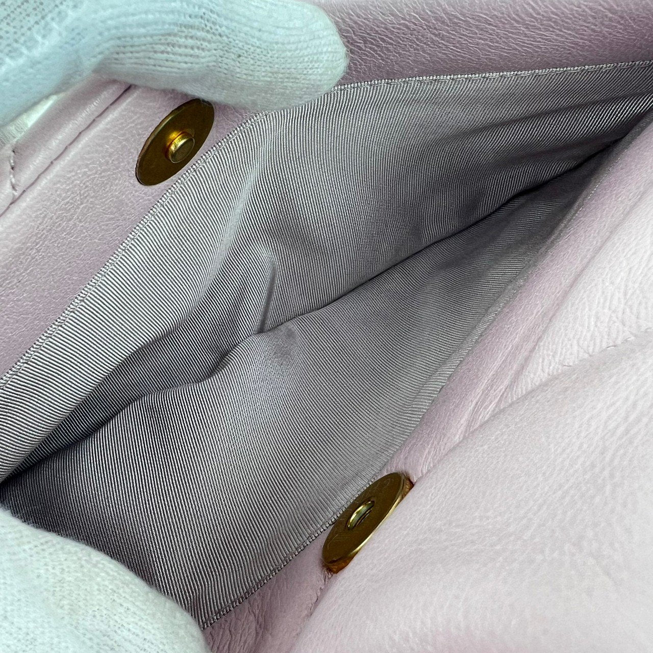 シャネル19 チェーンショルダー Lamb skin ラムスキン Pink ピンク 31番台 ゴールド シルバーチェーン