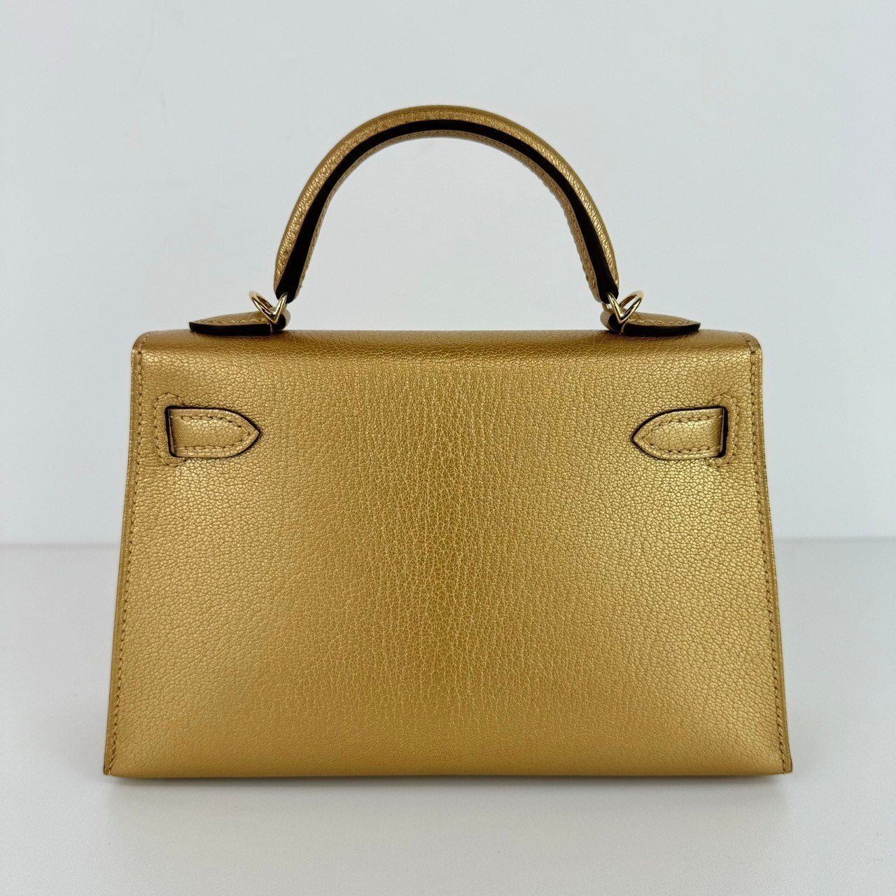 Mini kelly ミニケリー Dore ドレ Chevre シェーブル PMBHW シャンパンゴールド金具 Stamp-W W刻印