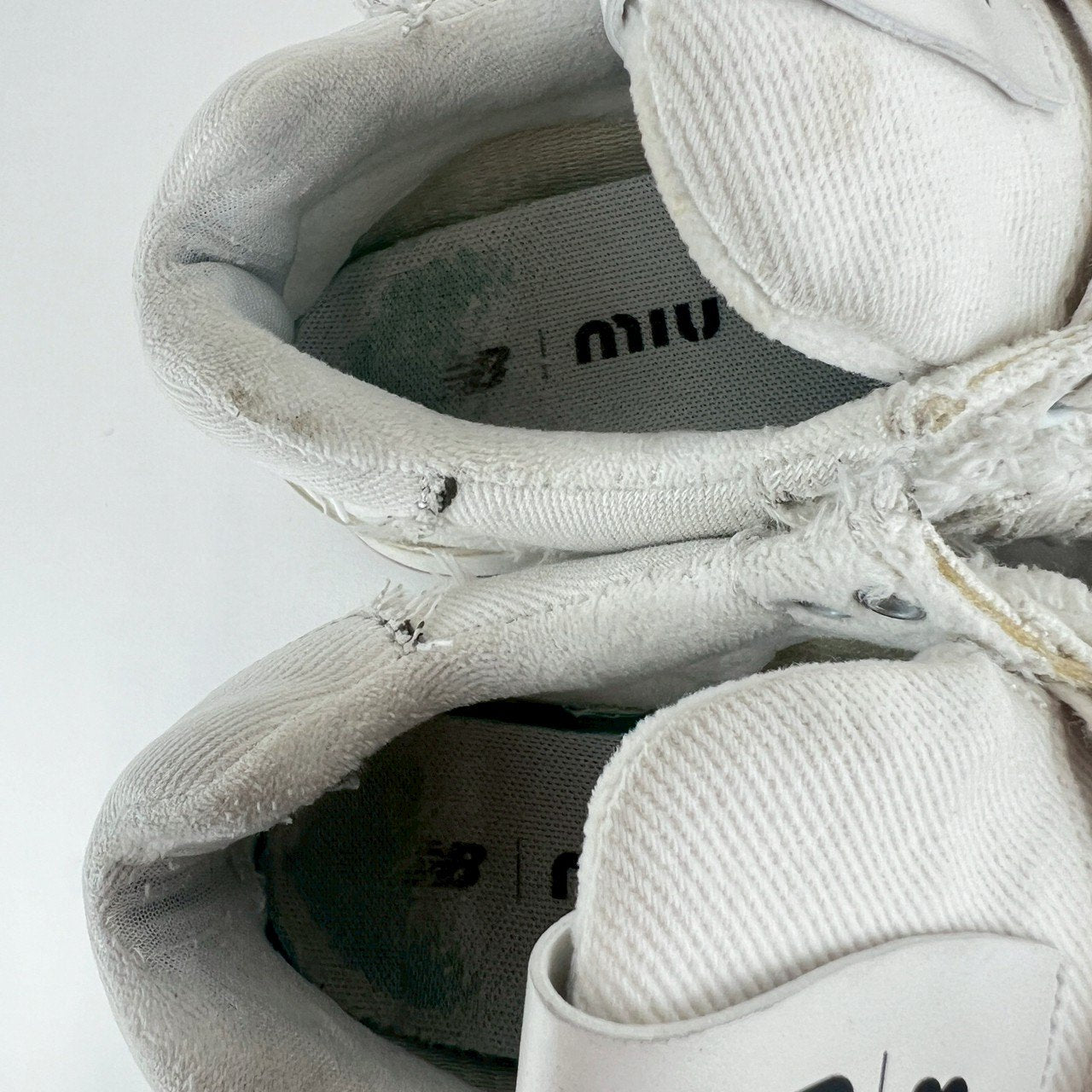 ミュウミュウ ニューバランス Miumiu×New Balance 574 スニーカー ホワイト 574 White ホワイト 34ハーフ