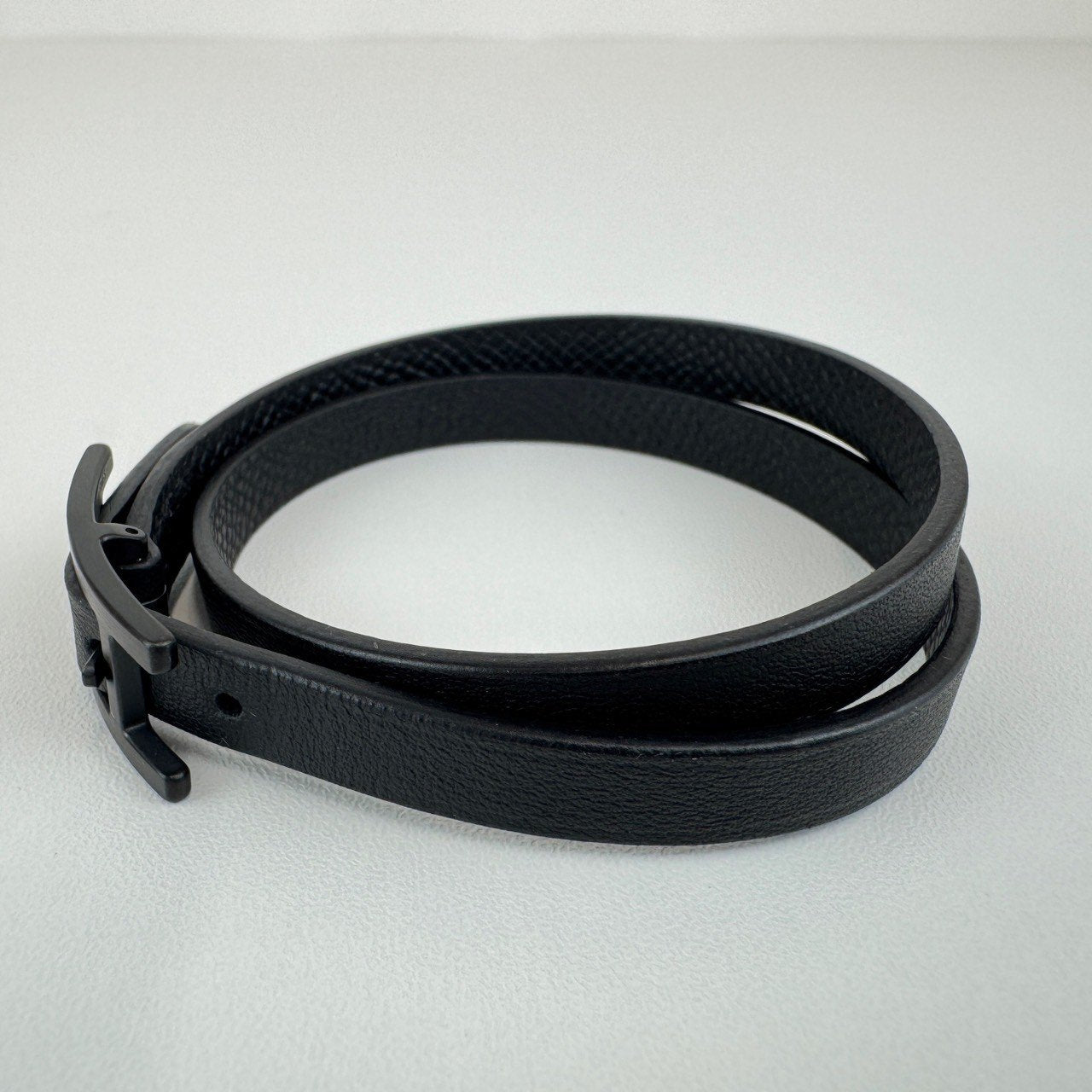 Behapi Double Tour bracelet レザーブレスレット Black ブラック Black Swift スウィフト Epsom エプソン