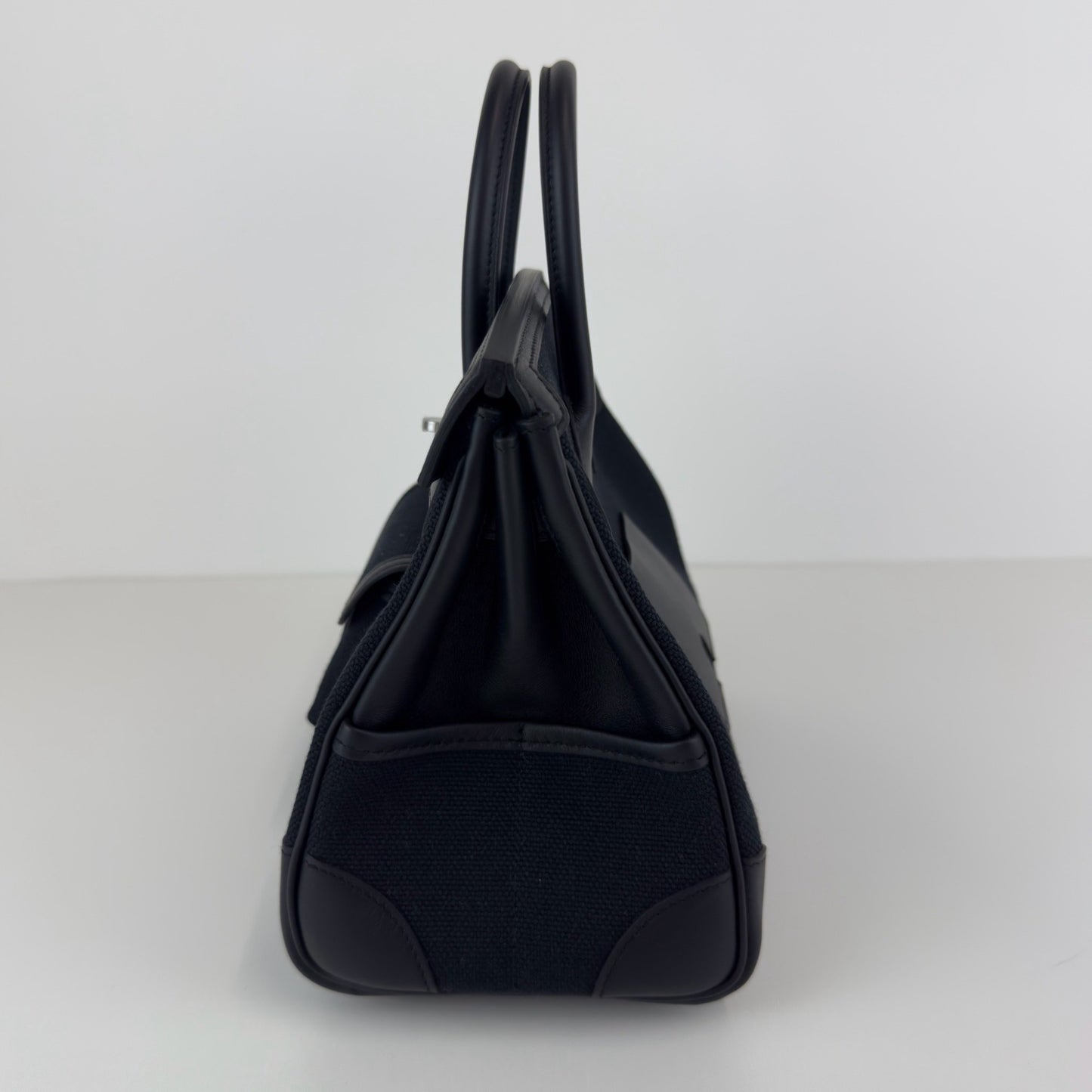Birkin25 Cargo バーキン25 カーゴ Black ブラック PHW シルバー金具 W刻