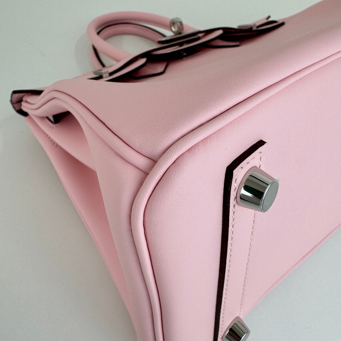 Birkin25 バーキン25 Rose sakura ローズサクラ Swift スイフト PHW シルバー金具 Stamp-W W刻印